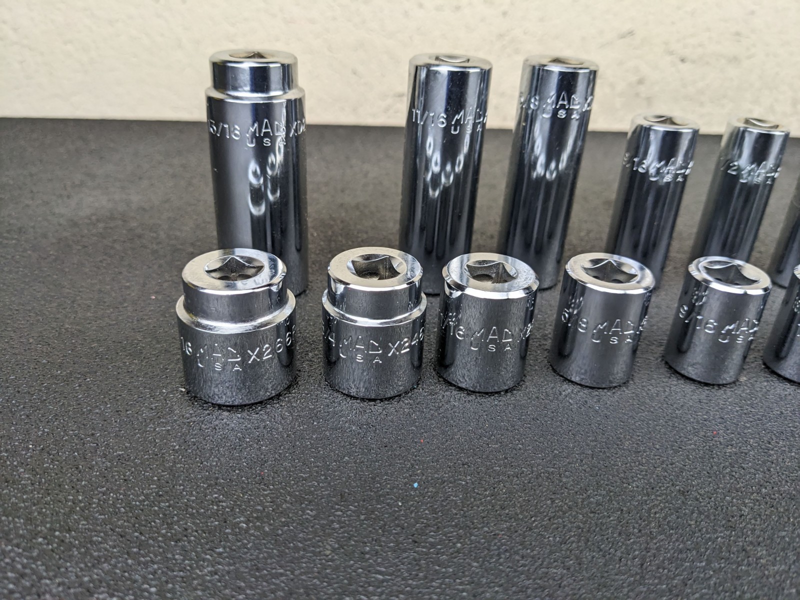 #bn926 Mac Tools SAE Metric Deluxe 3/8″ Drive General Service Set Socket Case
