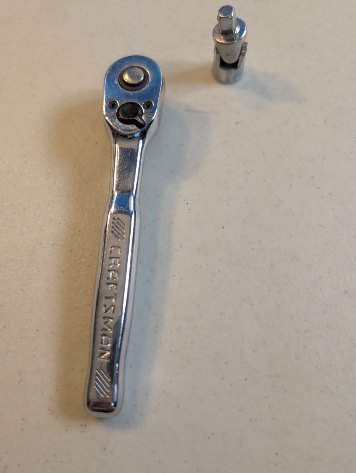 Craftsman 1/4″ Quick Release Ratchet Polished Chrome CMMT81747 + Swivel Adapter