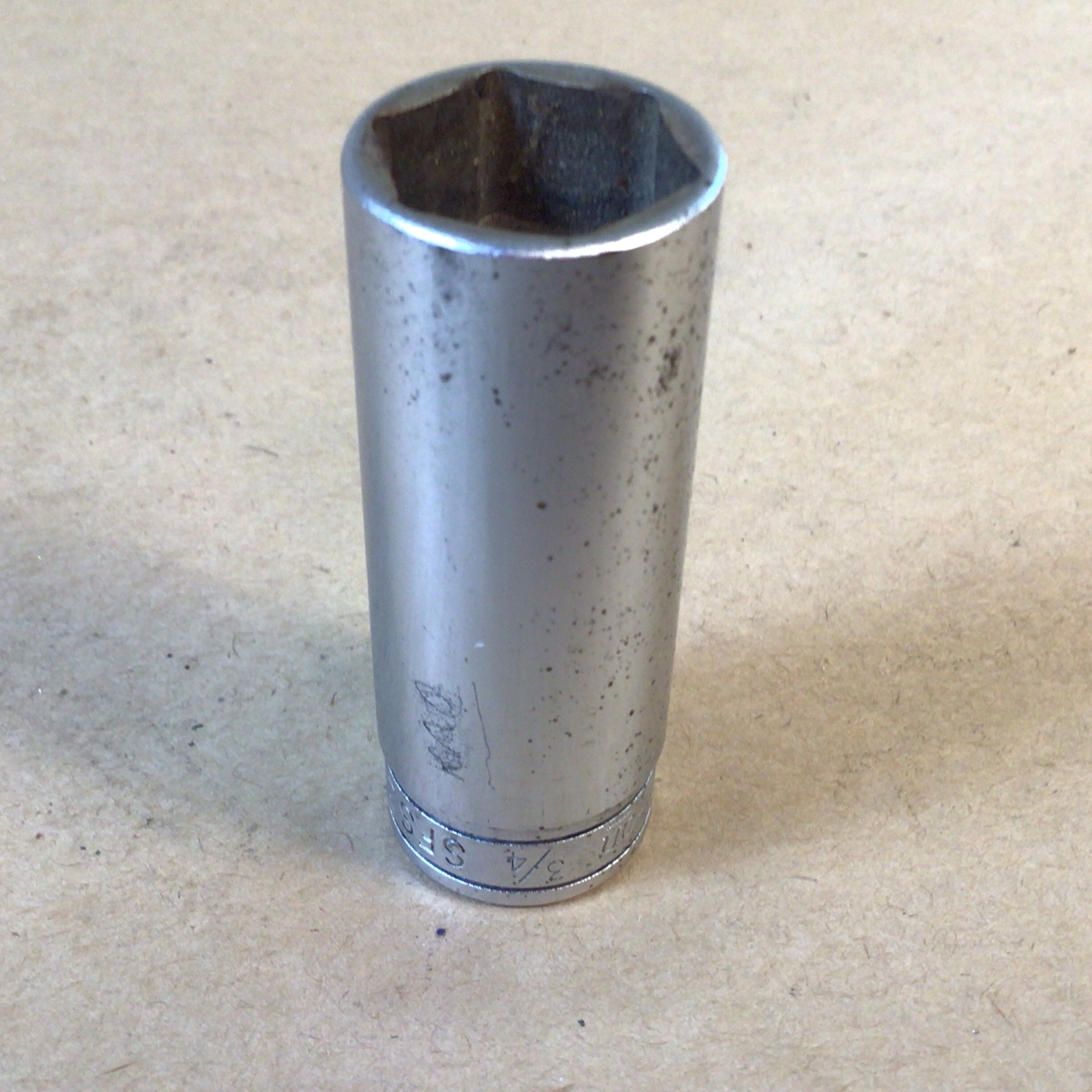 Snap on SFS241 3/8″ Drive 6 Point SAE 3/4 Deep Chrome Socket USA