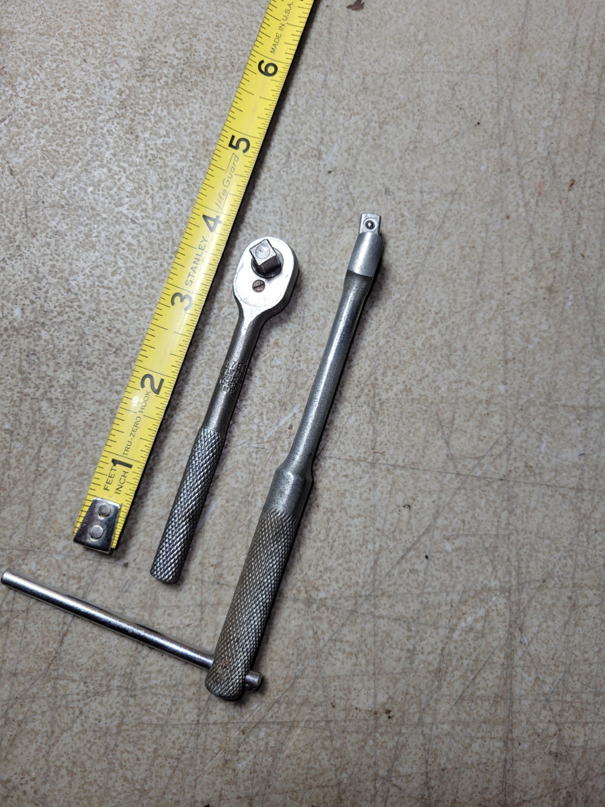 Rare Old Plomb 4751 1/4″ Micro Head Ratchet Socket Wrench working great breaker