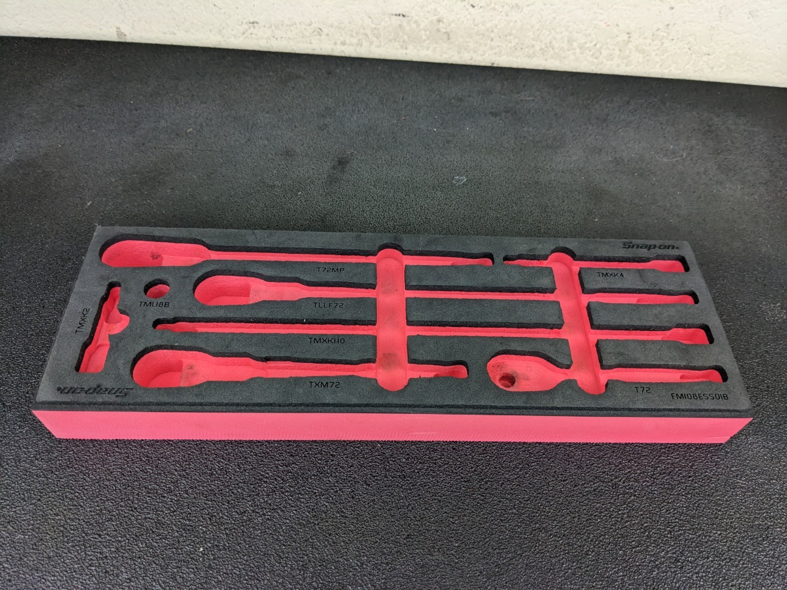 #bp306 Snap-On Tools RED Foam Holder for 1/4″ Chrome Drive Ratchets FM108ESS01B