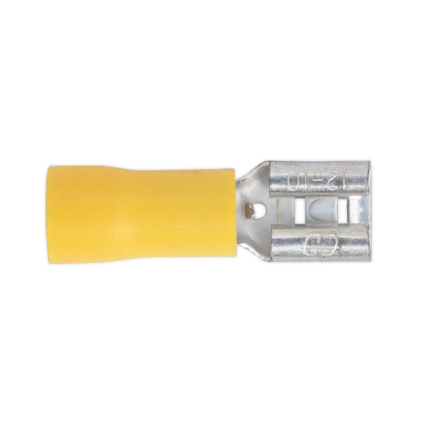 SEALEY TOOLS – Push-On Female Terminal 6.3mm, Yellow – Pack of 100 • Model No…