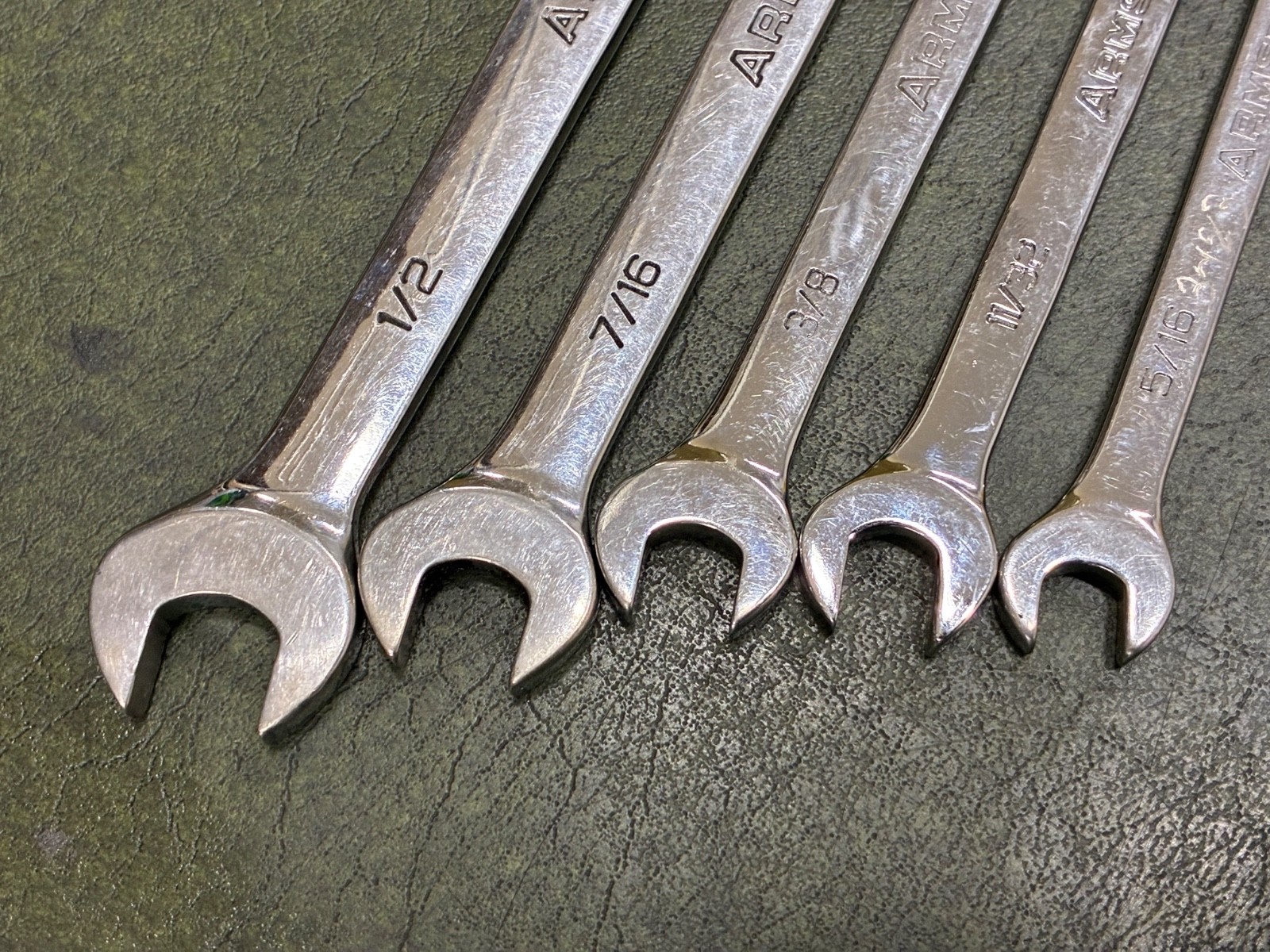 Armstrong USA Combination Wrench Set 8pc Smaller Sizes 5/16″ to 3/4″ – Good Used