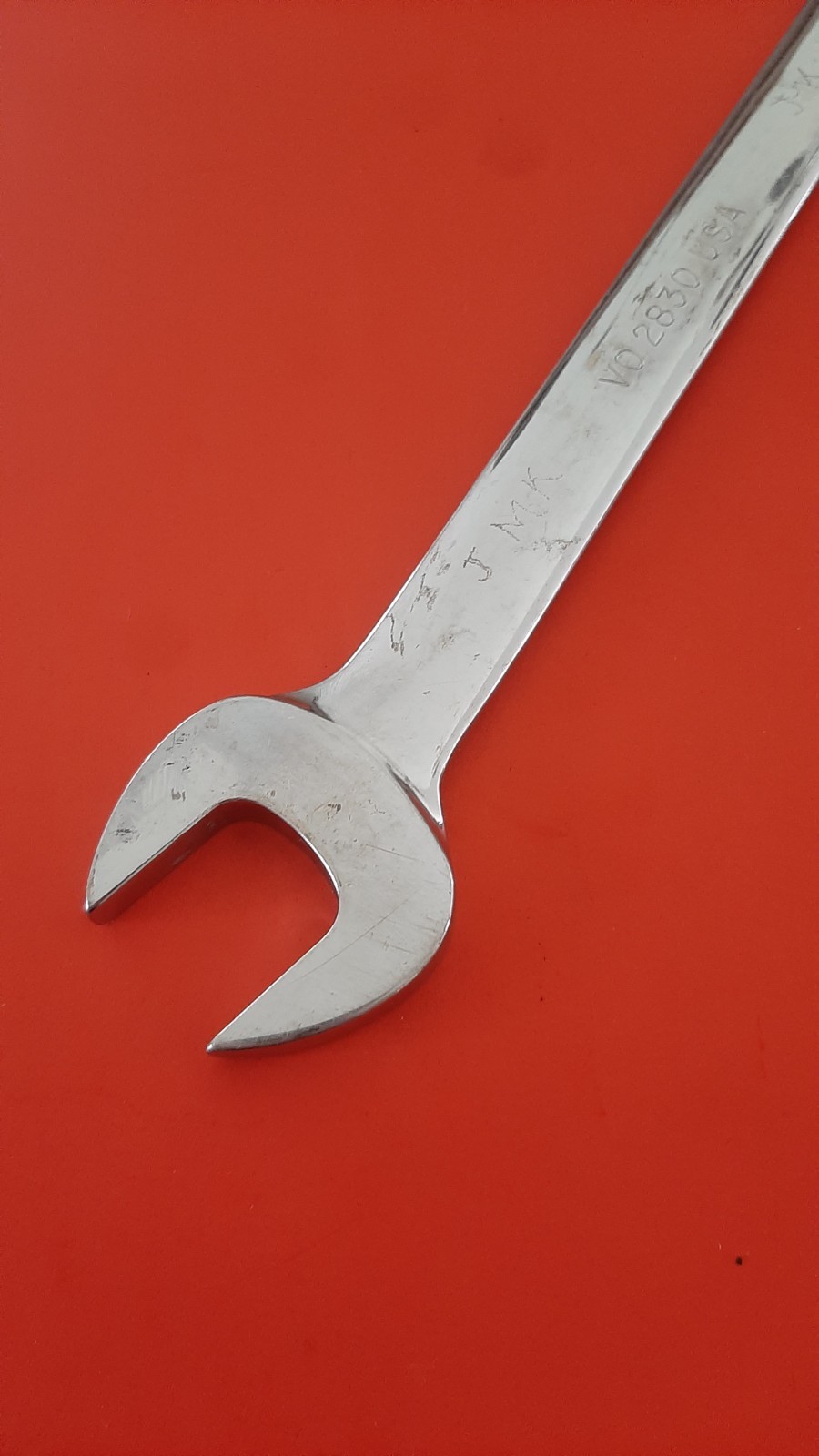 Snap On Tools USA 7/8″ x 15/16″ Open-End Wrench VO2830 Engraved 602