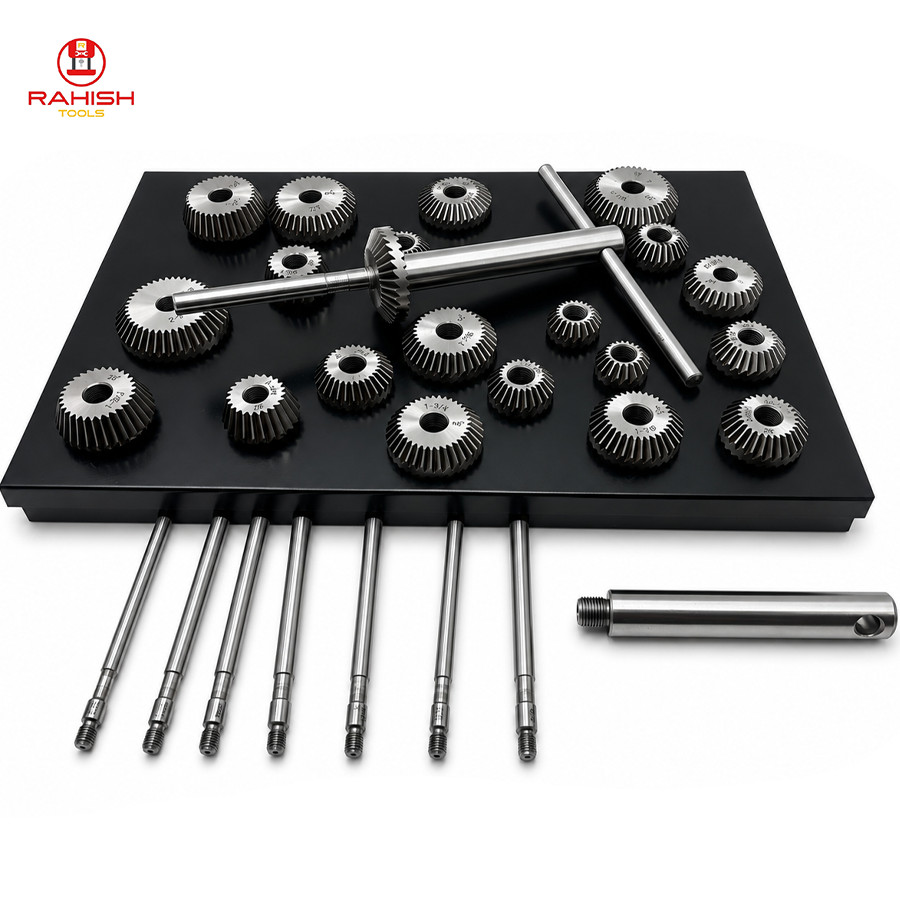 Valve Seat & Face Cutter Set 21 Pcs Set For Vintage Cars & Bikes RAHISHTOOLS
