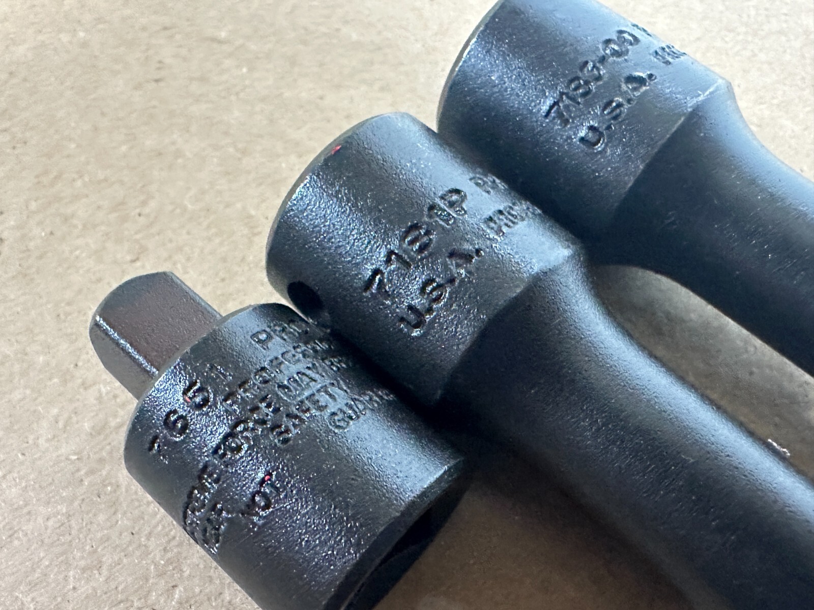 NEW Proto Tools USA 3pc 1/2” Drive Impact Extension Adapter Set Lot, 5” 10” Long
