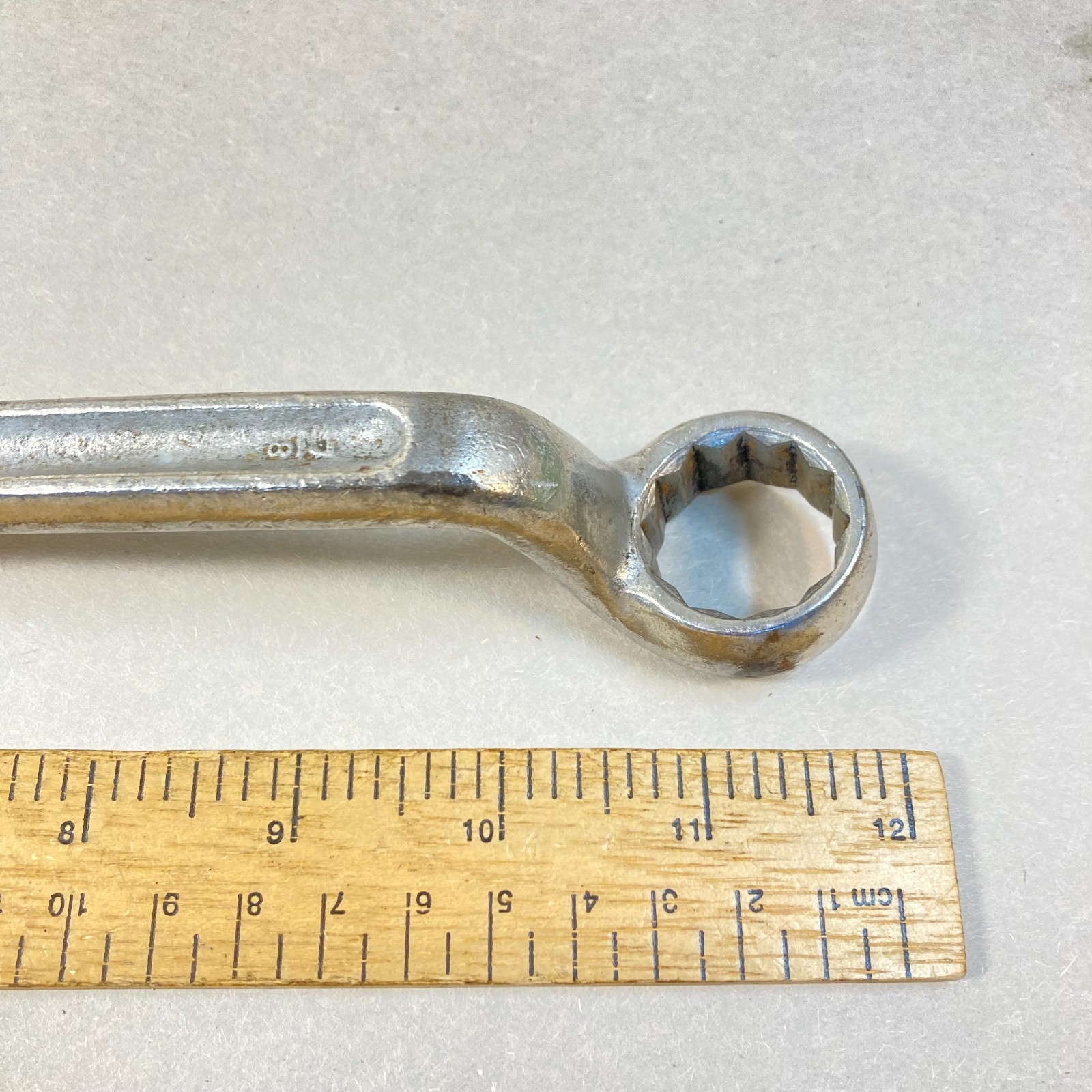 Vintage Bonney 7/8″-15/16″ Wrench Box End SAE 12 Point Square Handle #2809 USA