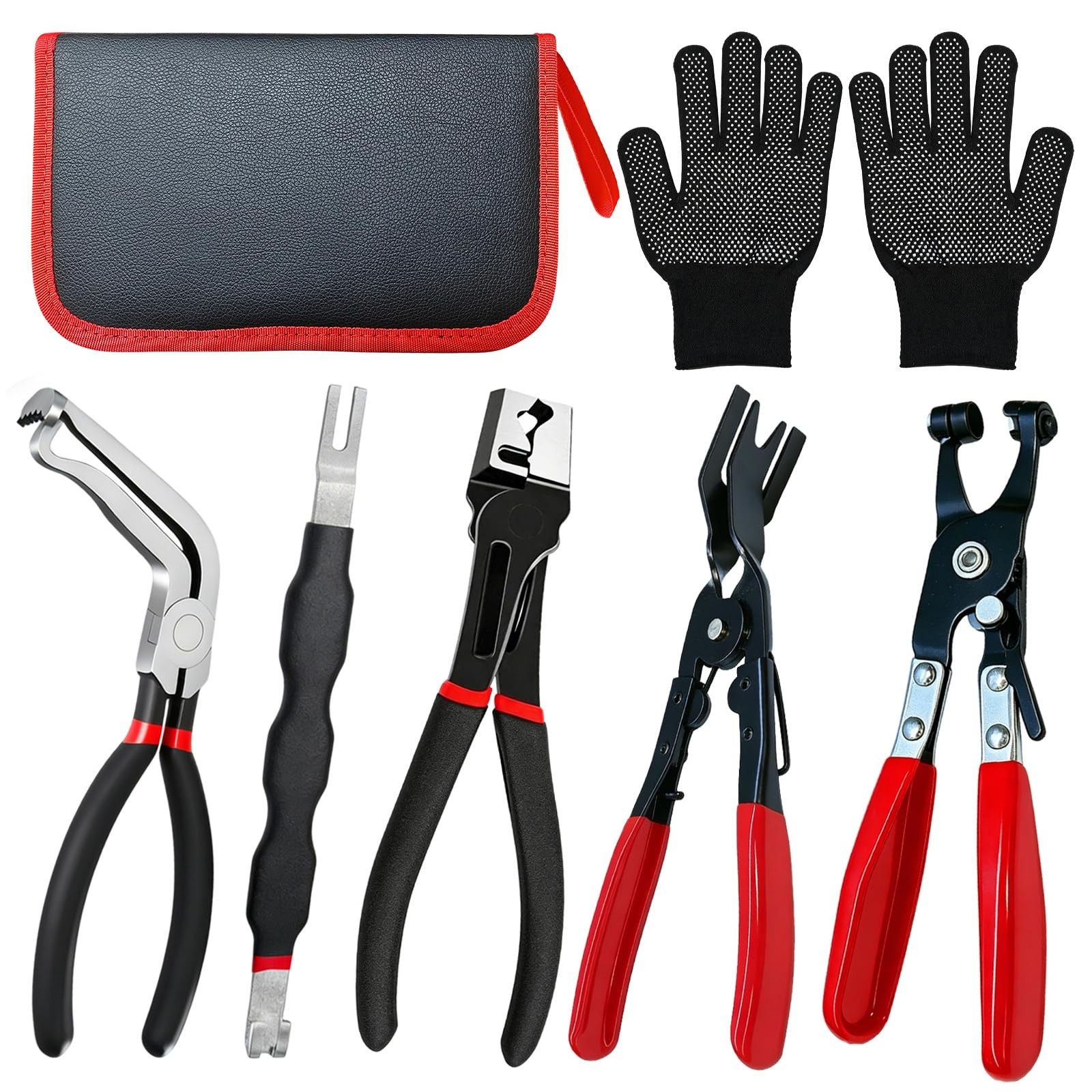 5PCS Automotive Electrical Disconnect Tool Set, Connector Removal & Hose Clamp P