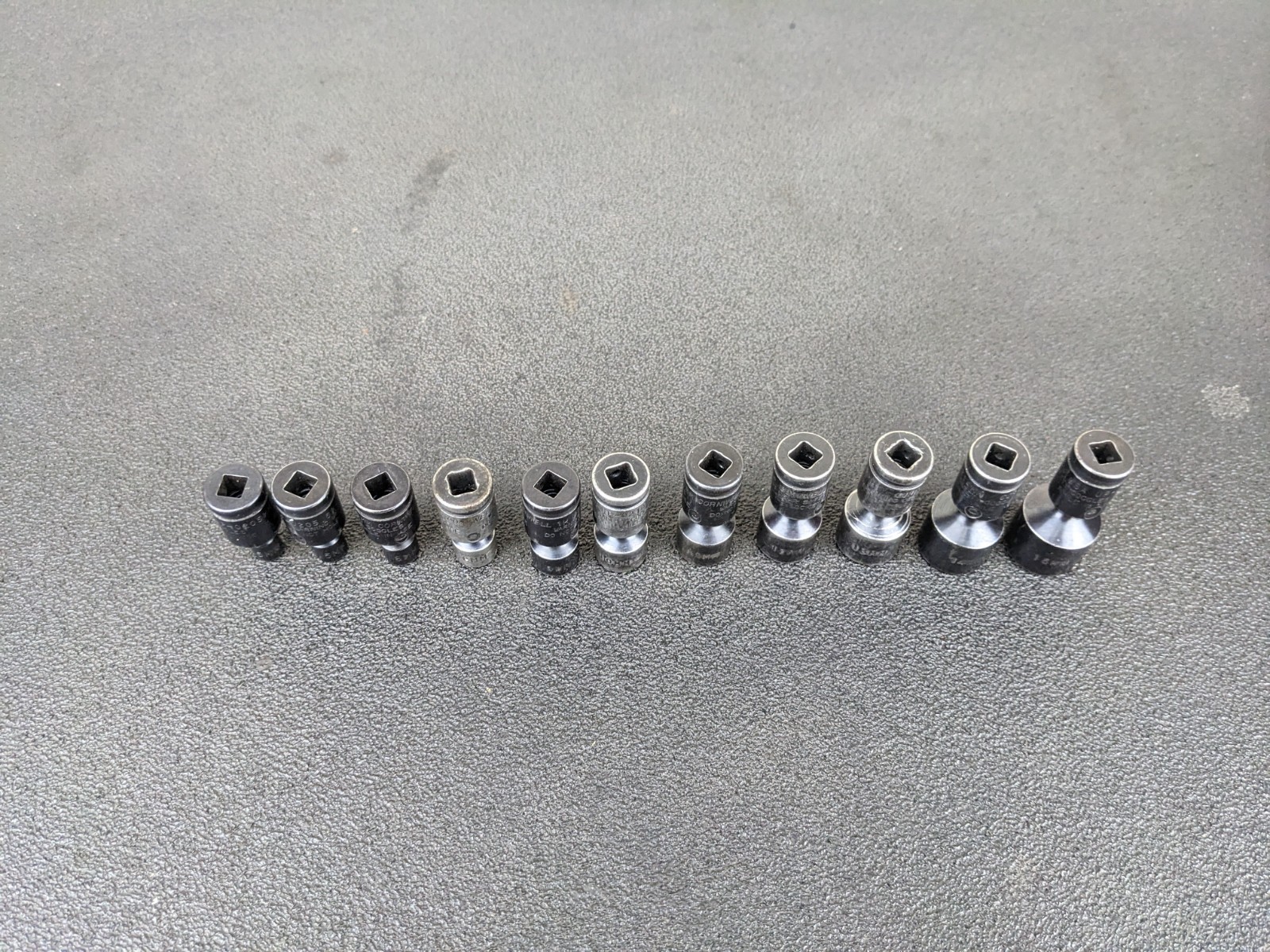 #bn810 Cornwell TSMUP0212SP 11pc 1/4″ Metric Universal Socket Set 5-15mm 6 Point