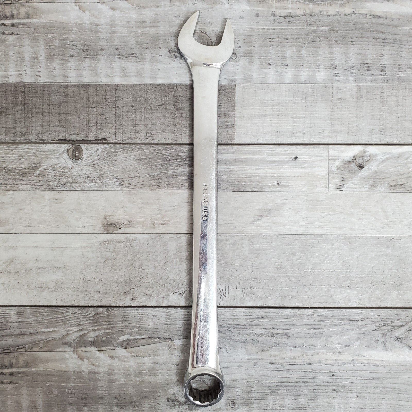 Snap On Tools OEX38 1 3/16” SAE 12 Point Flank Drive Combination Wrench USA