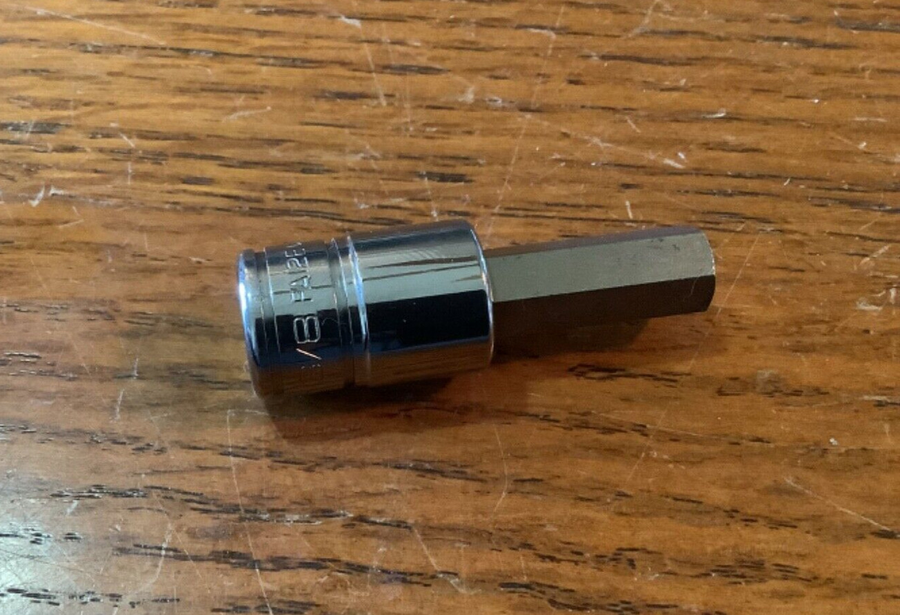 Nos Snap-on 3/8″ drive 5/16″ Allen Hex Socket Driver FA10E UNUsed