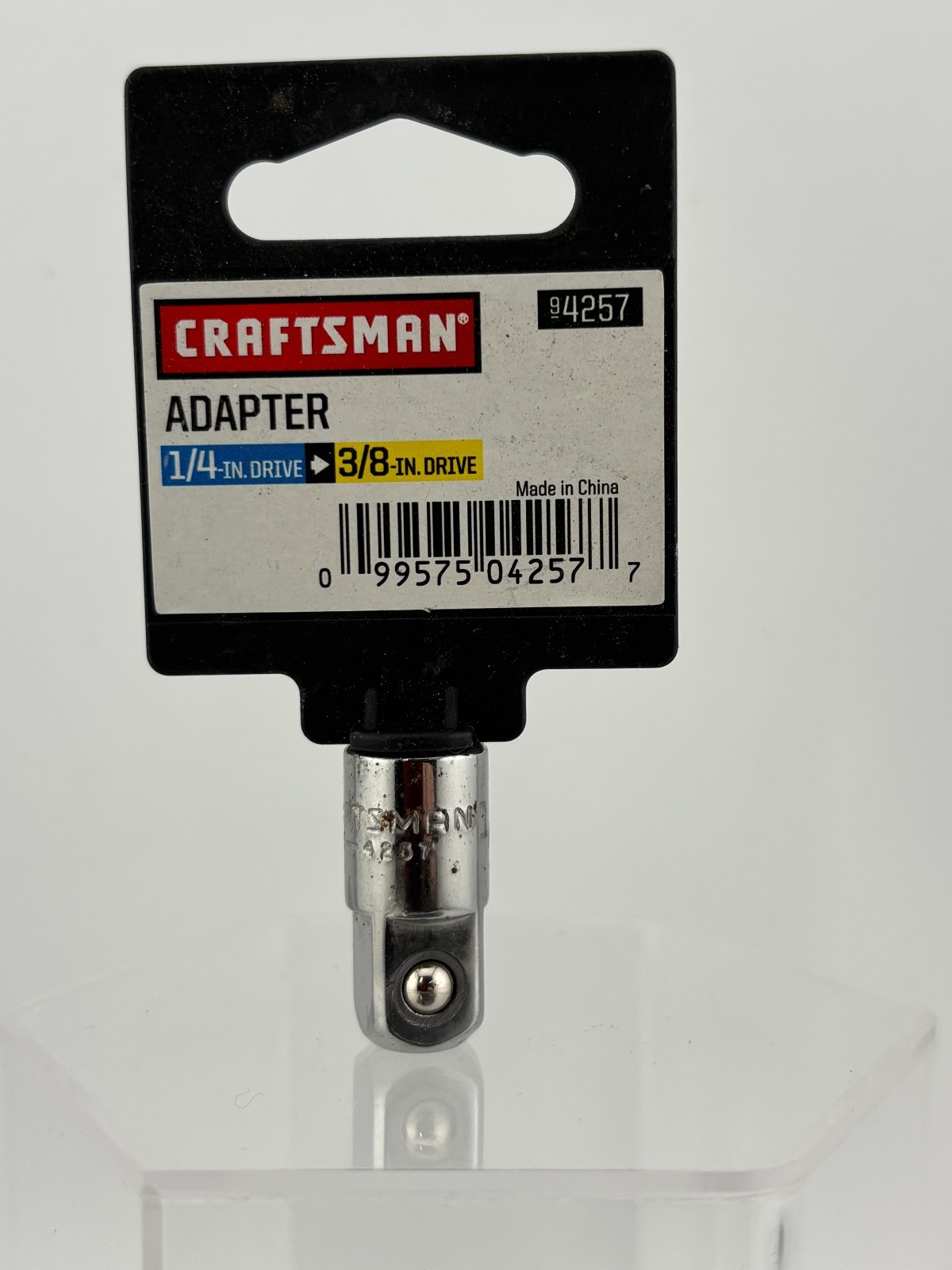 Craftsman Adapter 1/4” Drive to 3/8″ Drive #4257 ~ New Old Stock