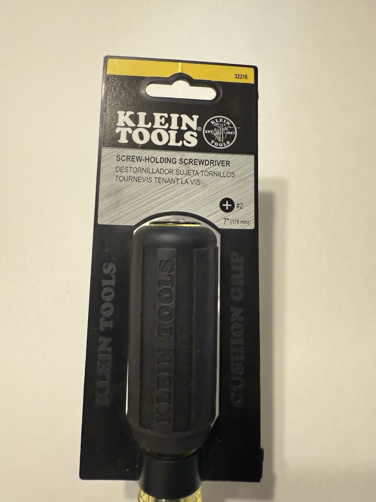 New Original Klein Tools 32216 2 Phillips Head Screw-Holding Screwdriver #2Round
