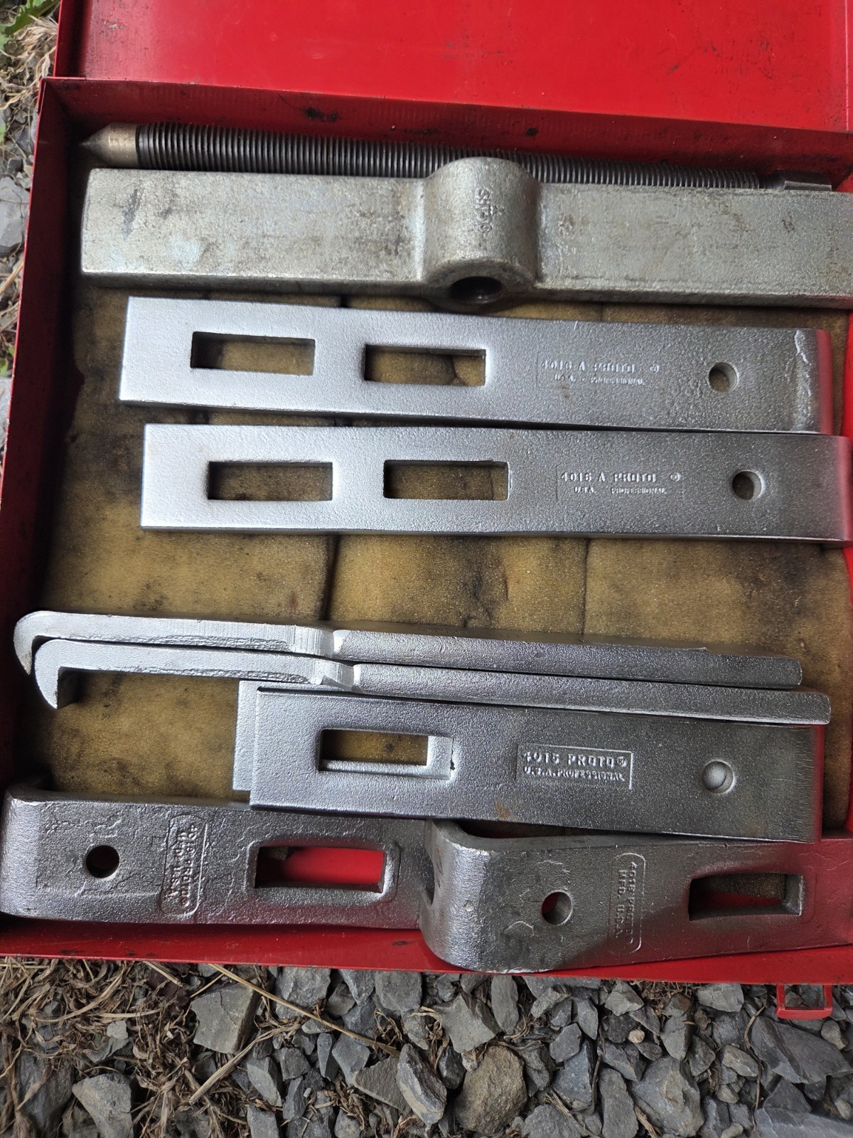 PROTO USA NO.4019 HEAVY DUTY PULLER SET 4011 BAR 4 SETS ARMS 4015 4016 4017