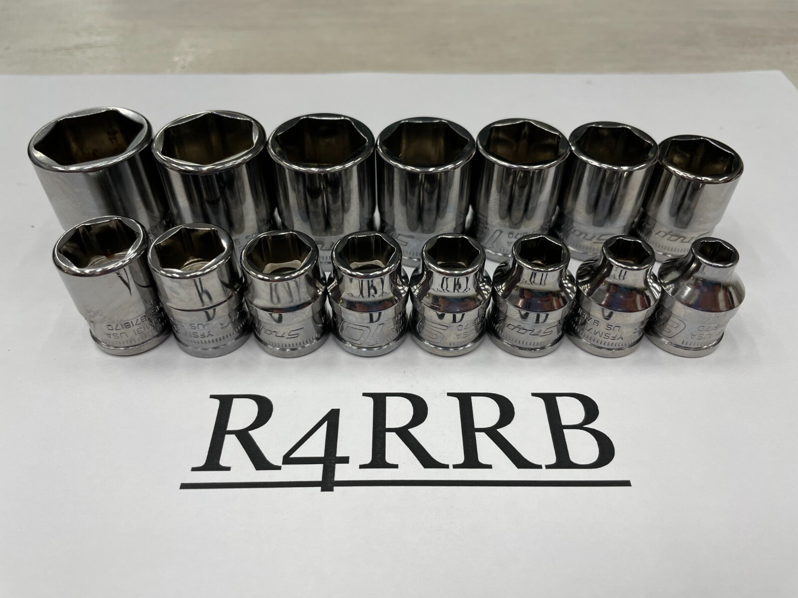 Snap-on Tools USA NEW 15pc 3/8″ Drive METRIC FDX Shallow Socket Set 215YFSMY