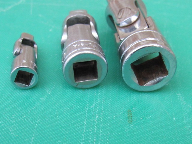 SNAP ON 103UFTS 1/4″ 3/8″ 1/2″ 3 PIECE UNIVERSAL SWIVEL JOINT SET TMU8 FU8A S8