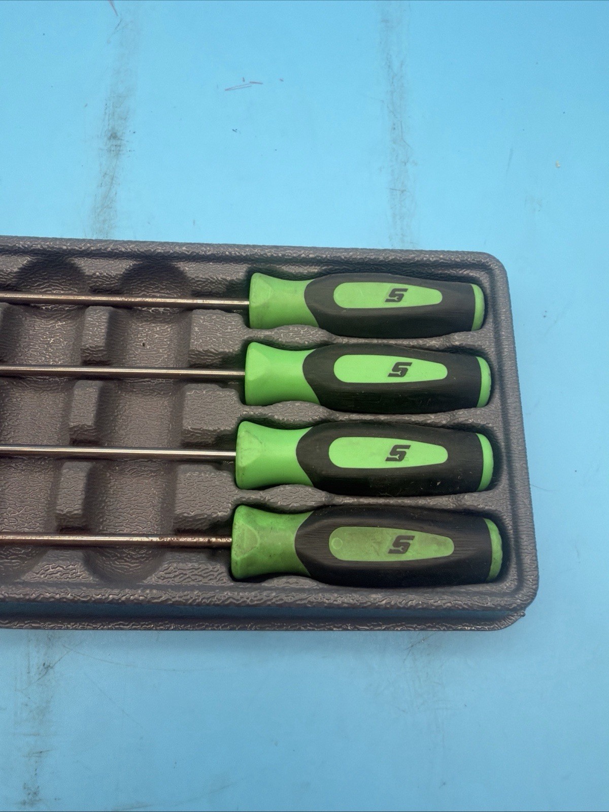 Snap-On 4PC Mini Instinct Soft Grip Long Pick Set (GREEN) USA🇺🇸 – SGLASA204CG