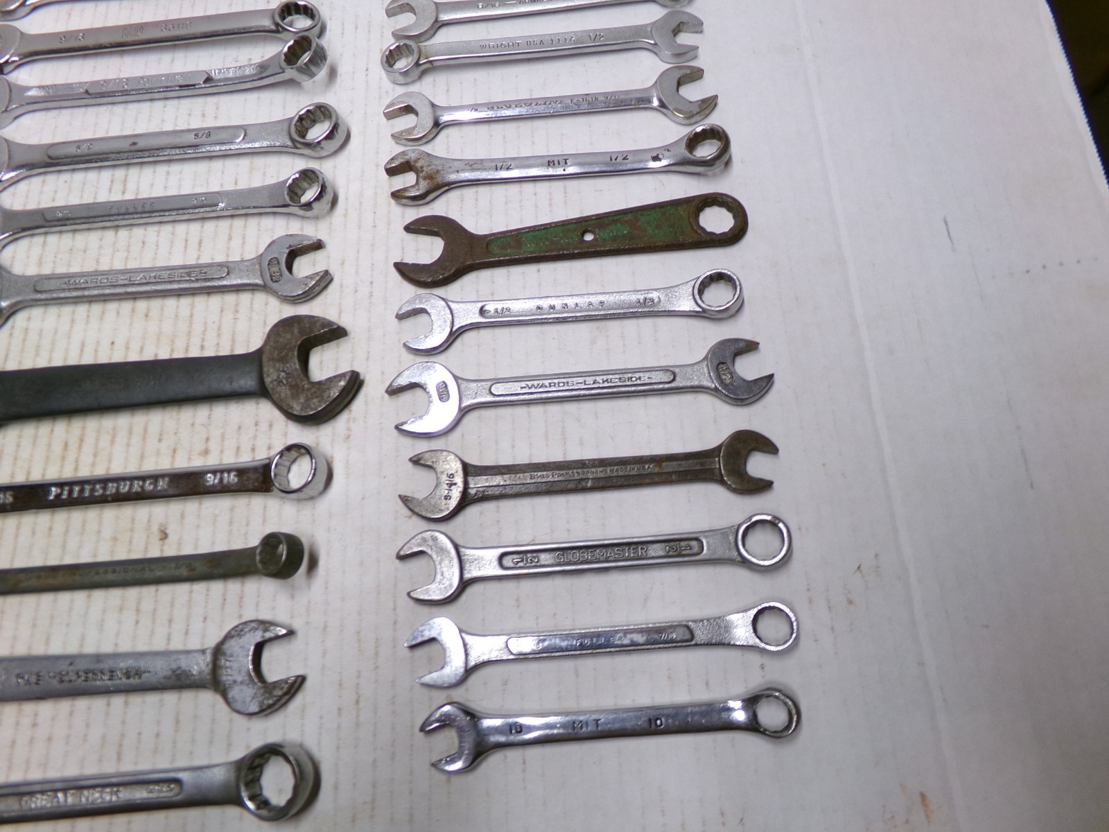 Lot of Assorted Wrenches Husky K-D Fuller Blue Point Pexto Wards Lakeside Vtg