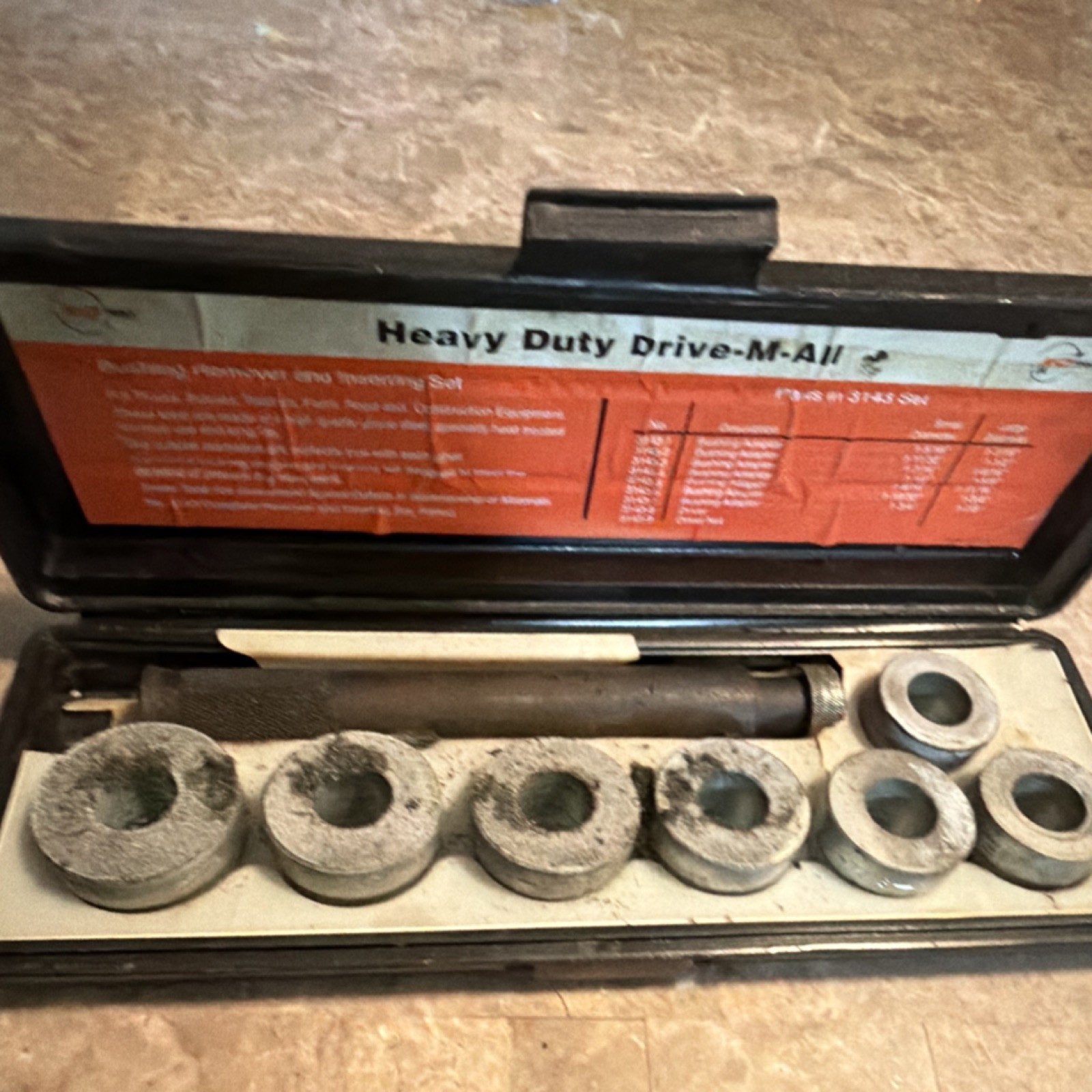 Heavy Duty drive-M-All Bushing Remover And Inserting Set
