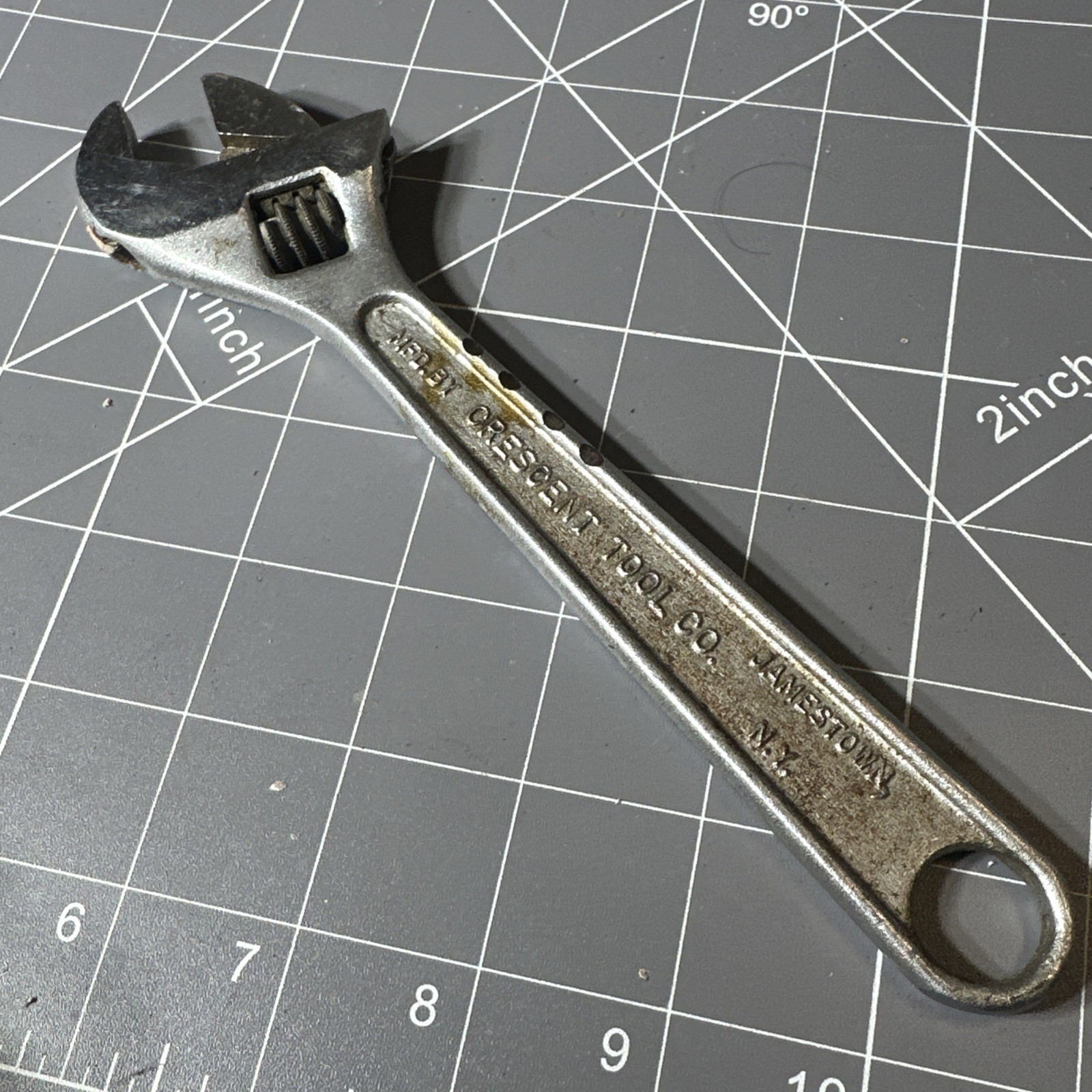 Crescent 8″ Adjustable Wrench USA Original Crestoloy Vintage