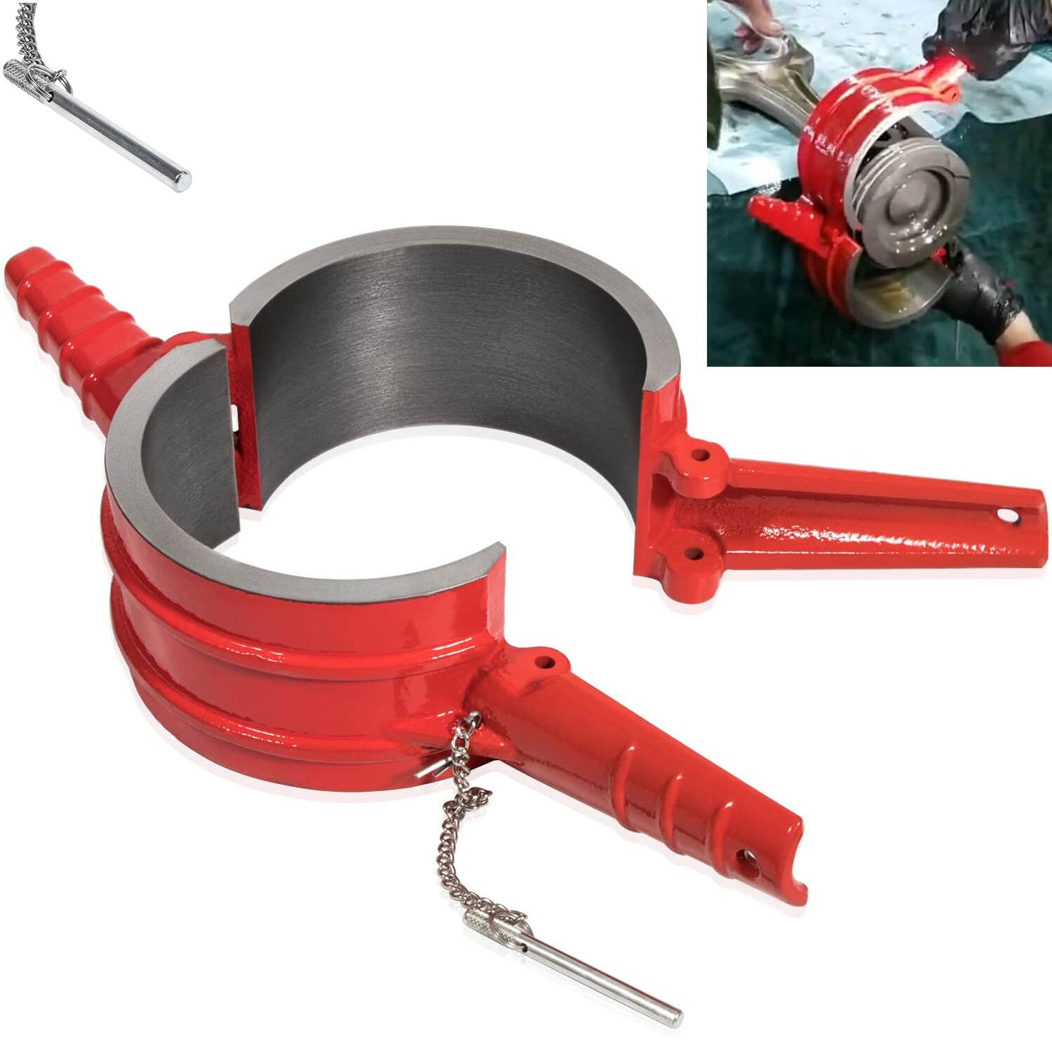 7040 Piston Ring Compressor Tool Fits CAT Cummins Diesel ISX 3400 C-15 5.40»