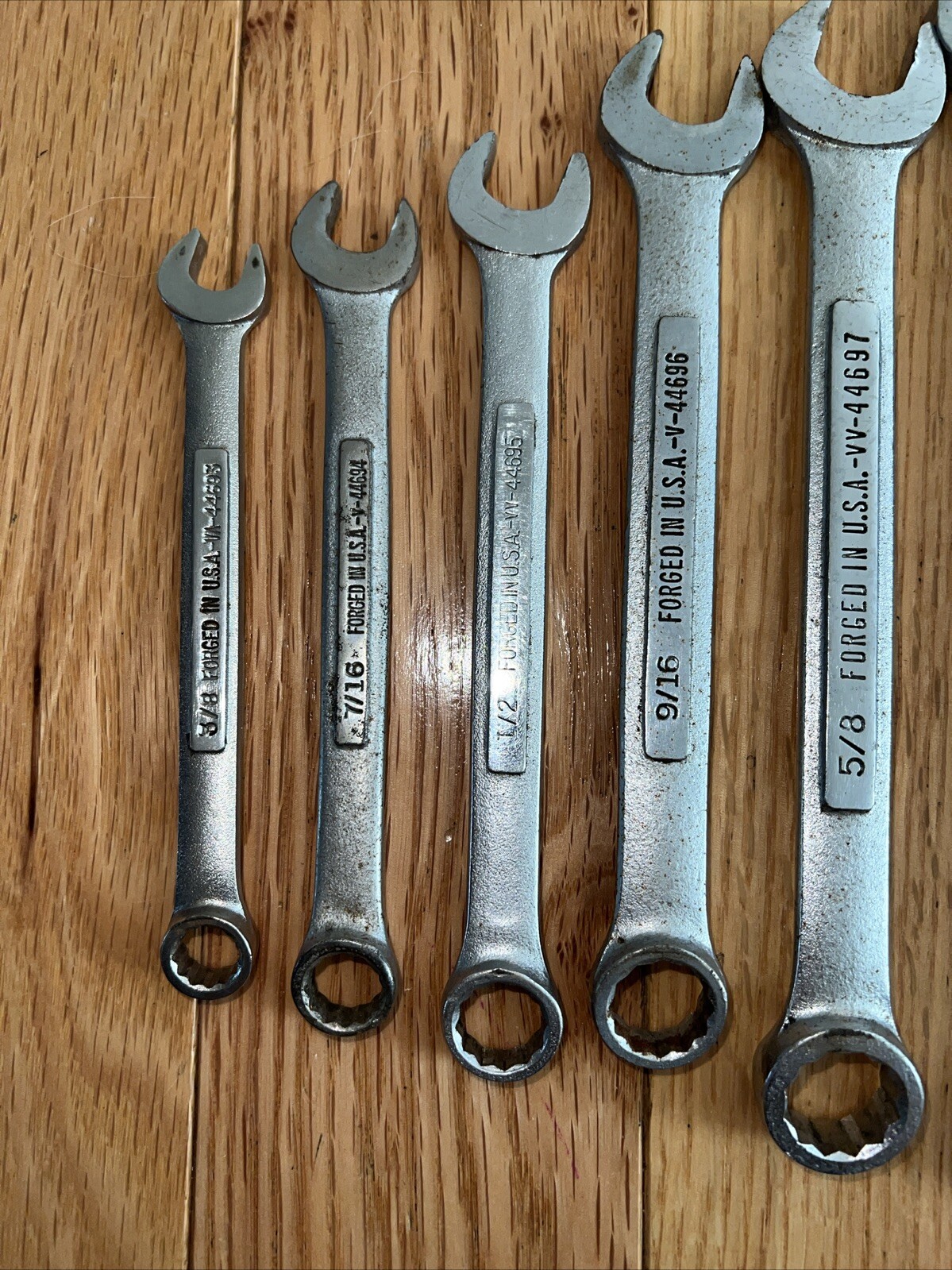 VTG Craftsman SAE Combo Wrench 14 Pc. Set 12 pt 7/16-1 1/4 USA V and VV NICE