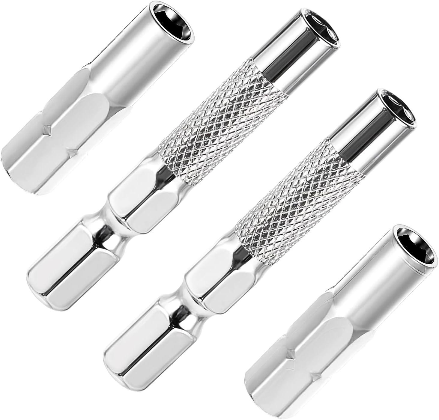 4 Pcs Drill Bit Adapter, 1/4 to 4mm Hex Drive Adapter,…