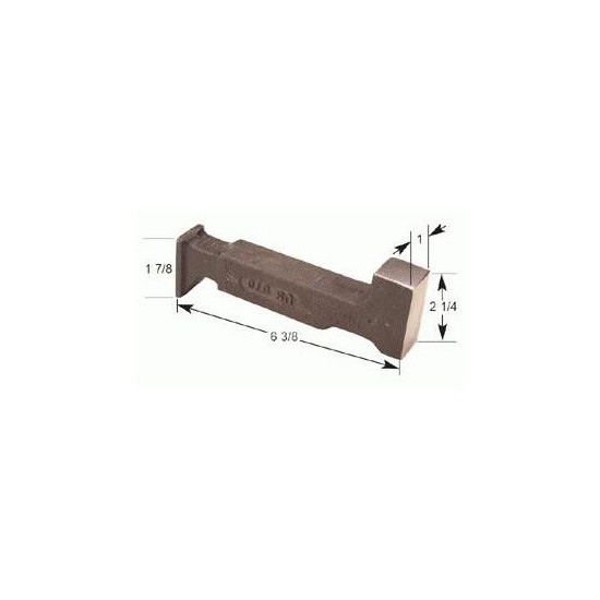 Rivet Bucking Bar Tool, 2 Pounds, Heel And Toe