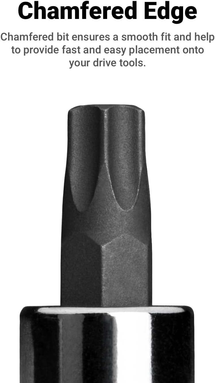 High Torque 3/8-Inch T50 Star Bit Socket – Precision Machined S2 Steel Quality
