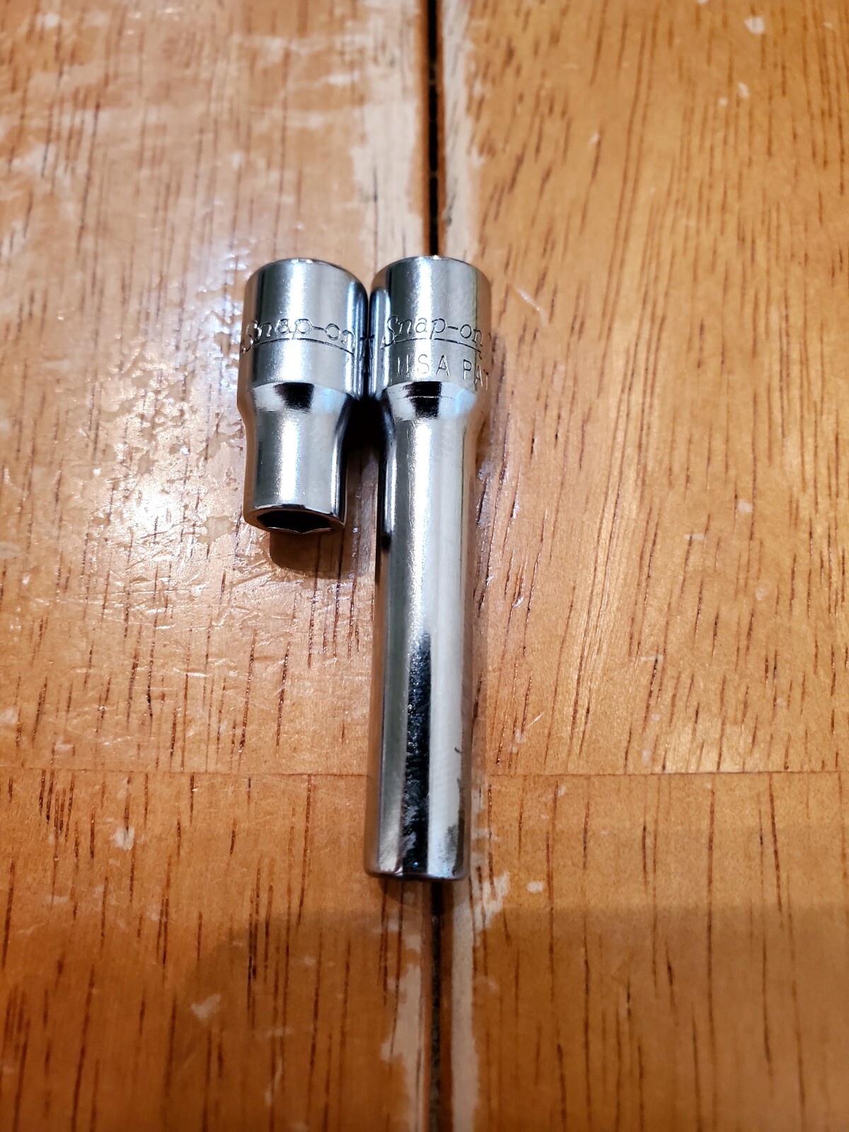 Snap On 1/4 Drive 7/32 6PT Shallow Deep Sockets Lot Of 2