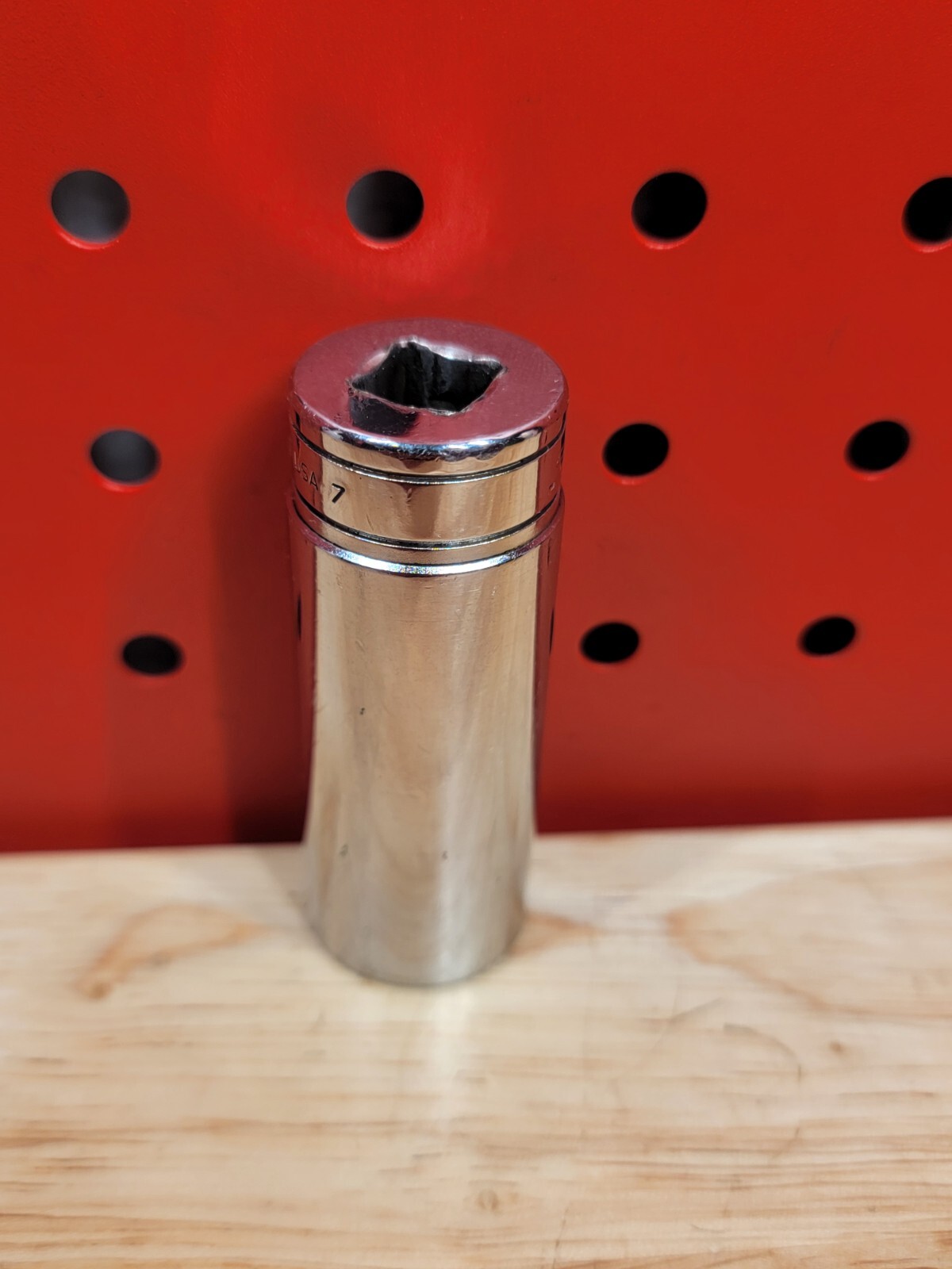 Snap-on Tools SFS241 3/4″ SAE 3/8″ Drive Deep 6-Point Chrome Socket USA