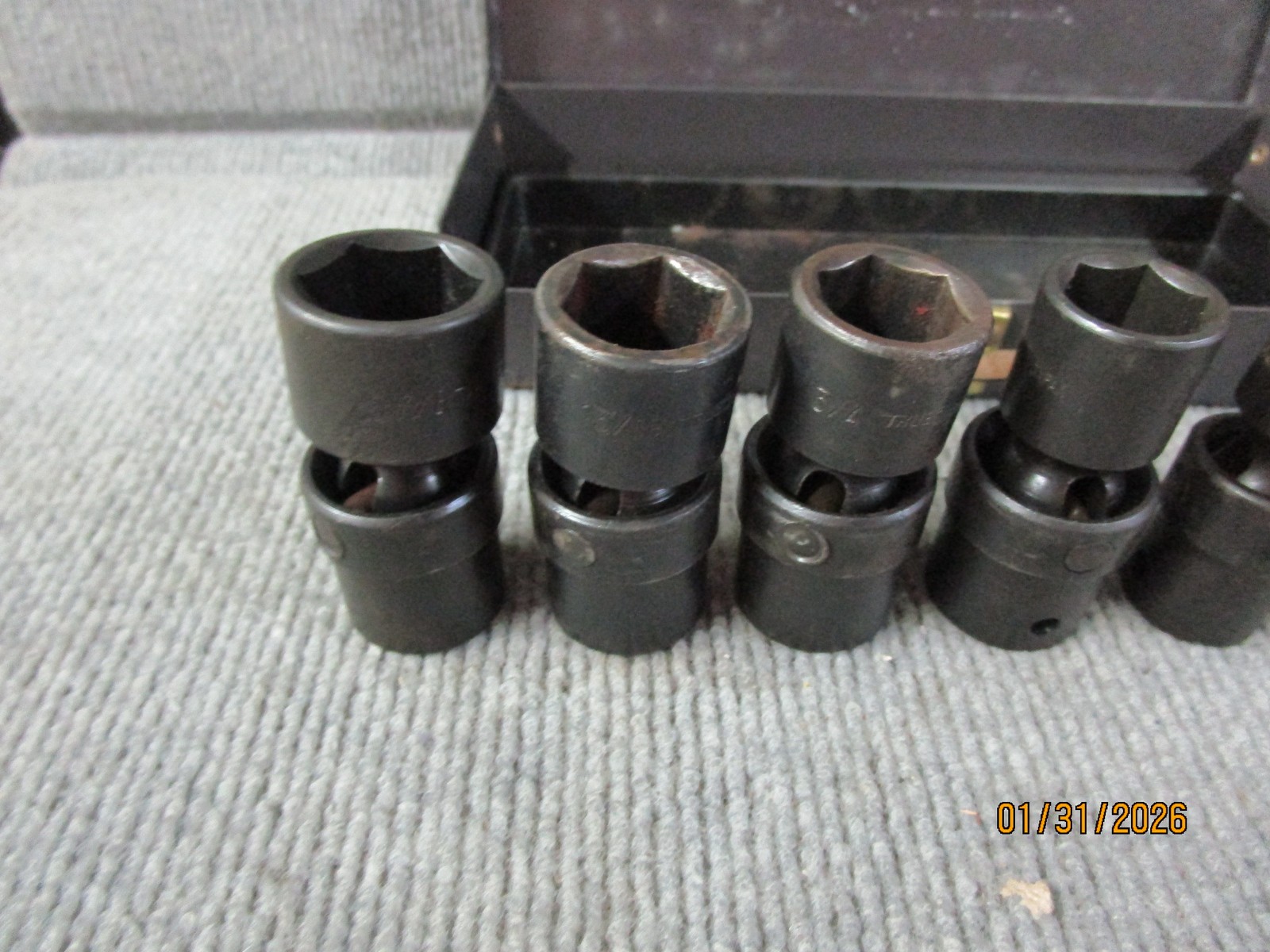 True Craft 7pc 1/2″ Dr SAE Swivel Socket Set Japan