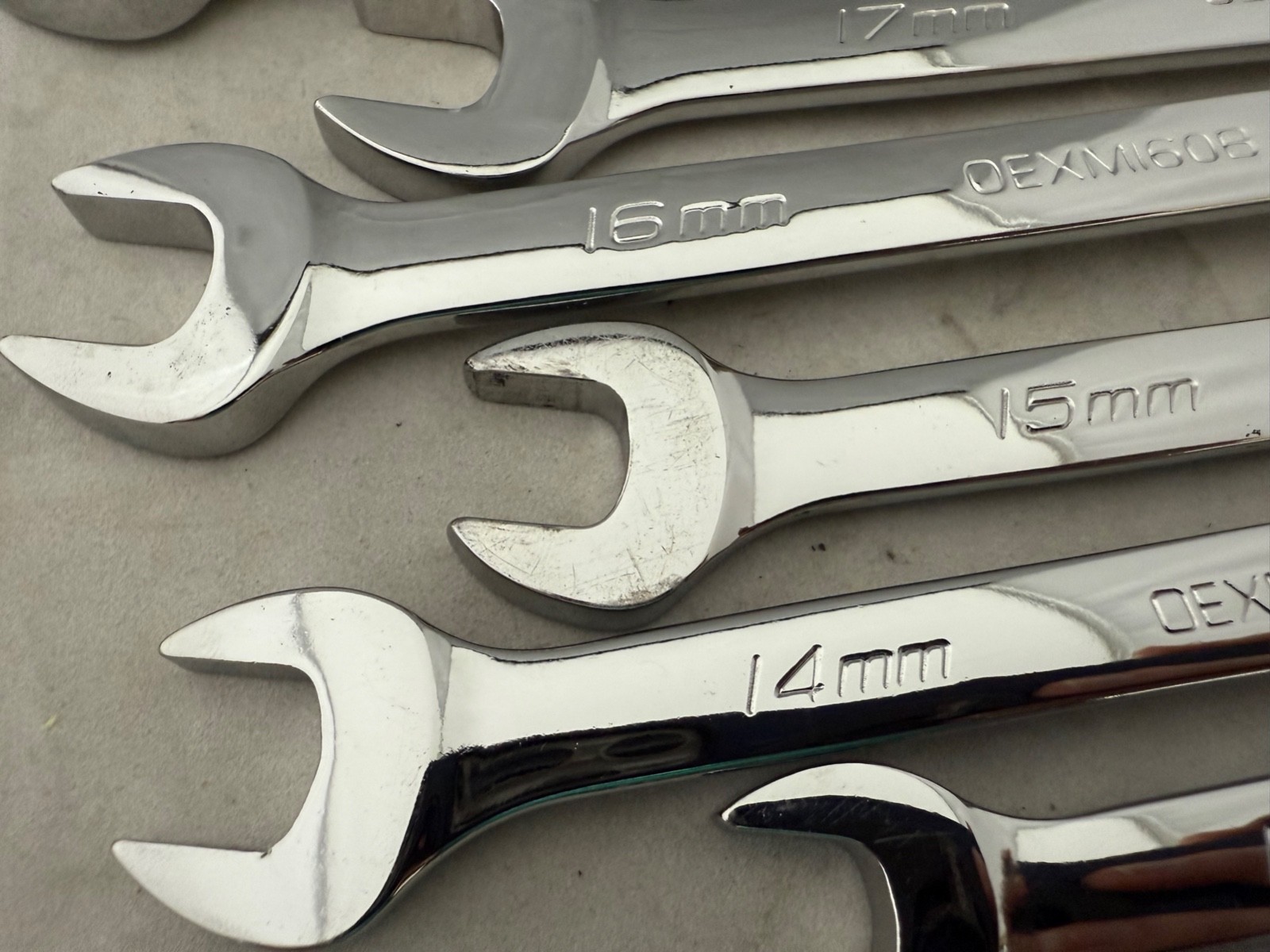 Snap on OEXM713B 13 Pc 12 Pt Metric Flex Drive Combo Wrench Set 10-22mm