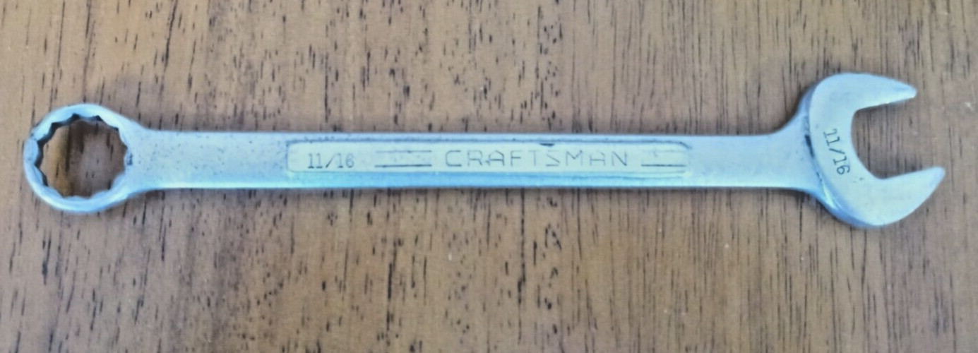 Vintage Craftsman 11/16” Combination Wrench =V= Forged in U.S.A.