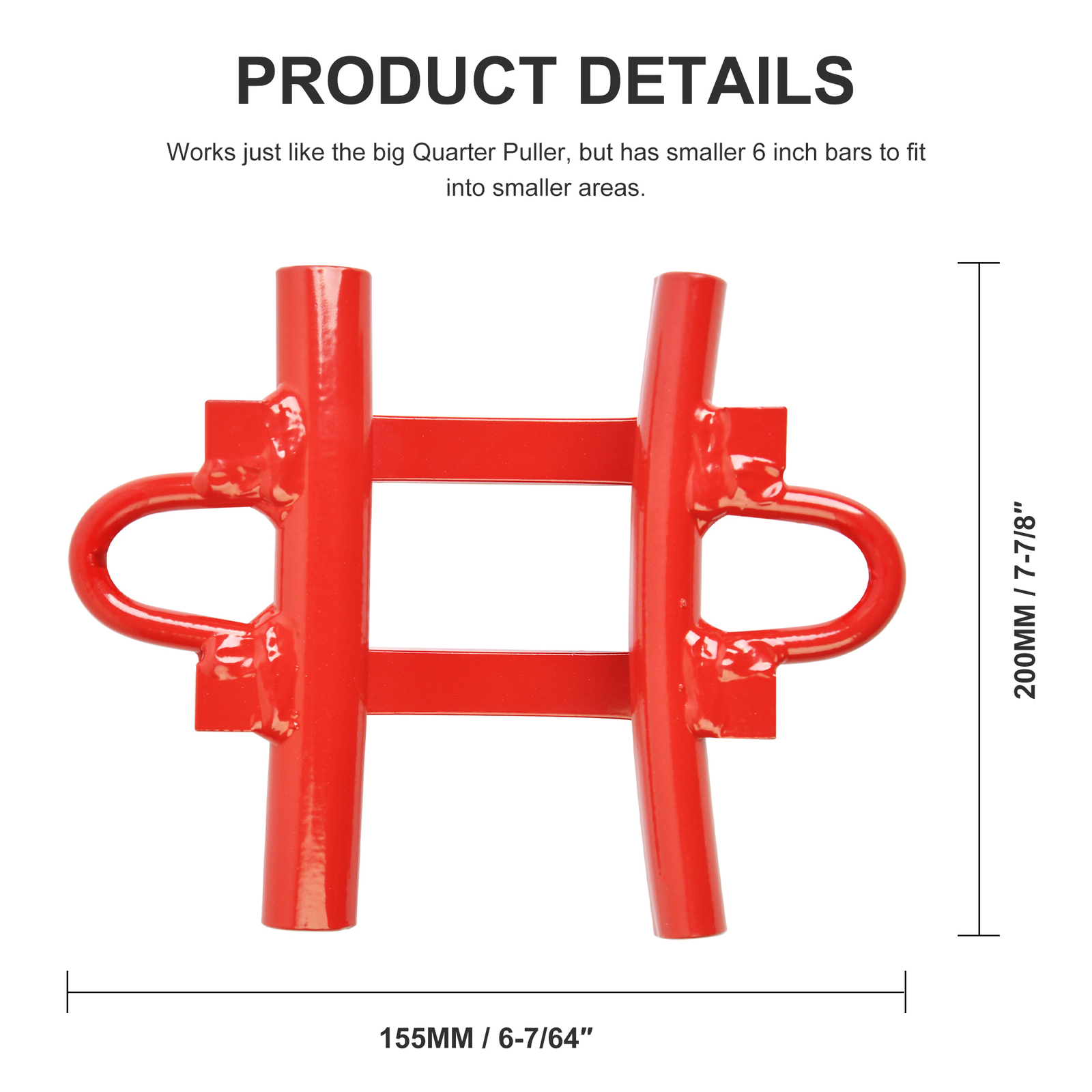 Pair Quarter Puller Powder Coated Quarter Panel Puller Dent Repair Kit Universal