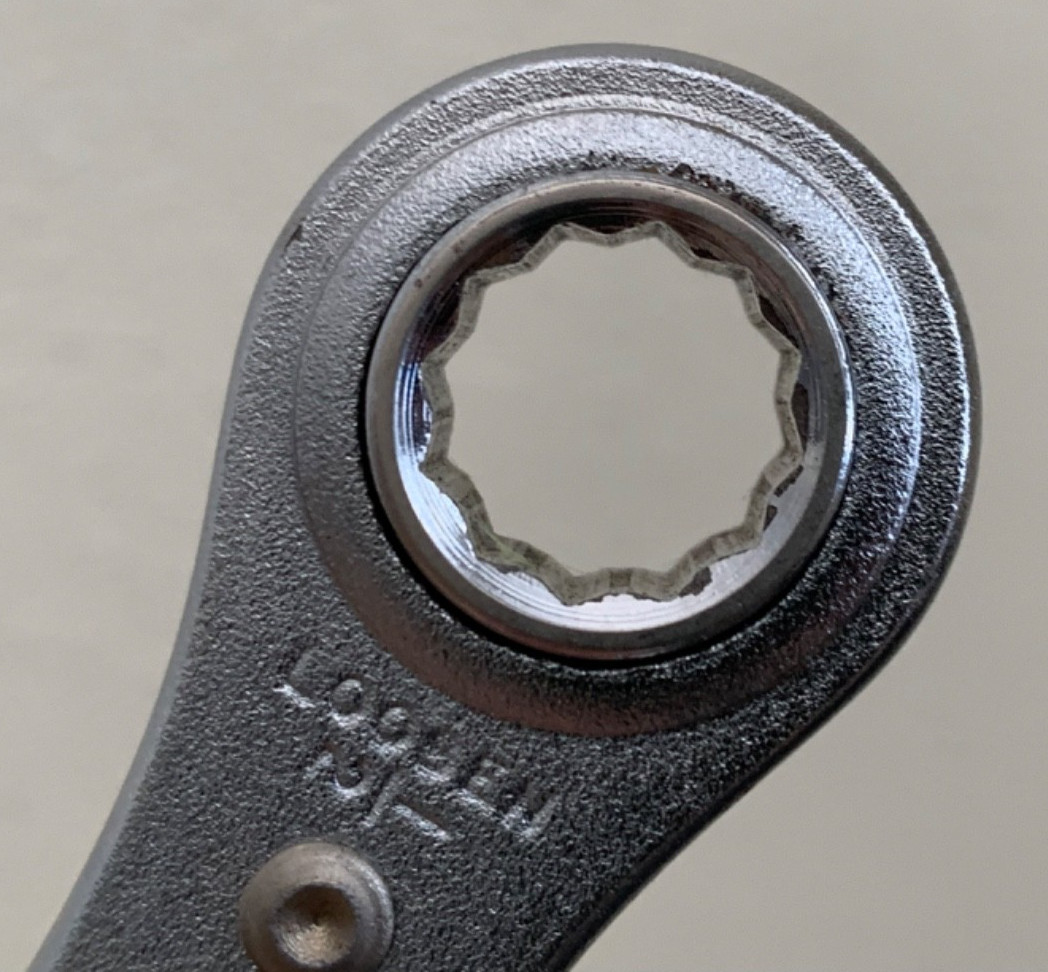 Vintage Craftsman Double Box End Ratcheting Wrench 1/2″ x 9/16″ Made USA