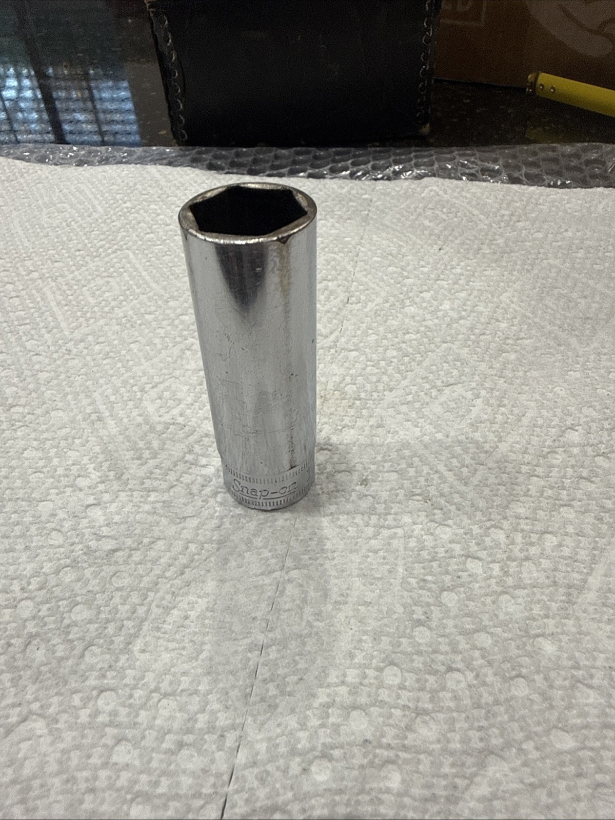 SFSM17 17mm Snap-On Socket 3/8 Drive 6-Point Deep Chrome Vintage Tool