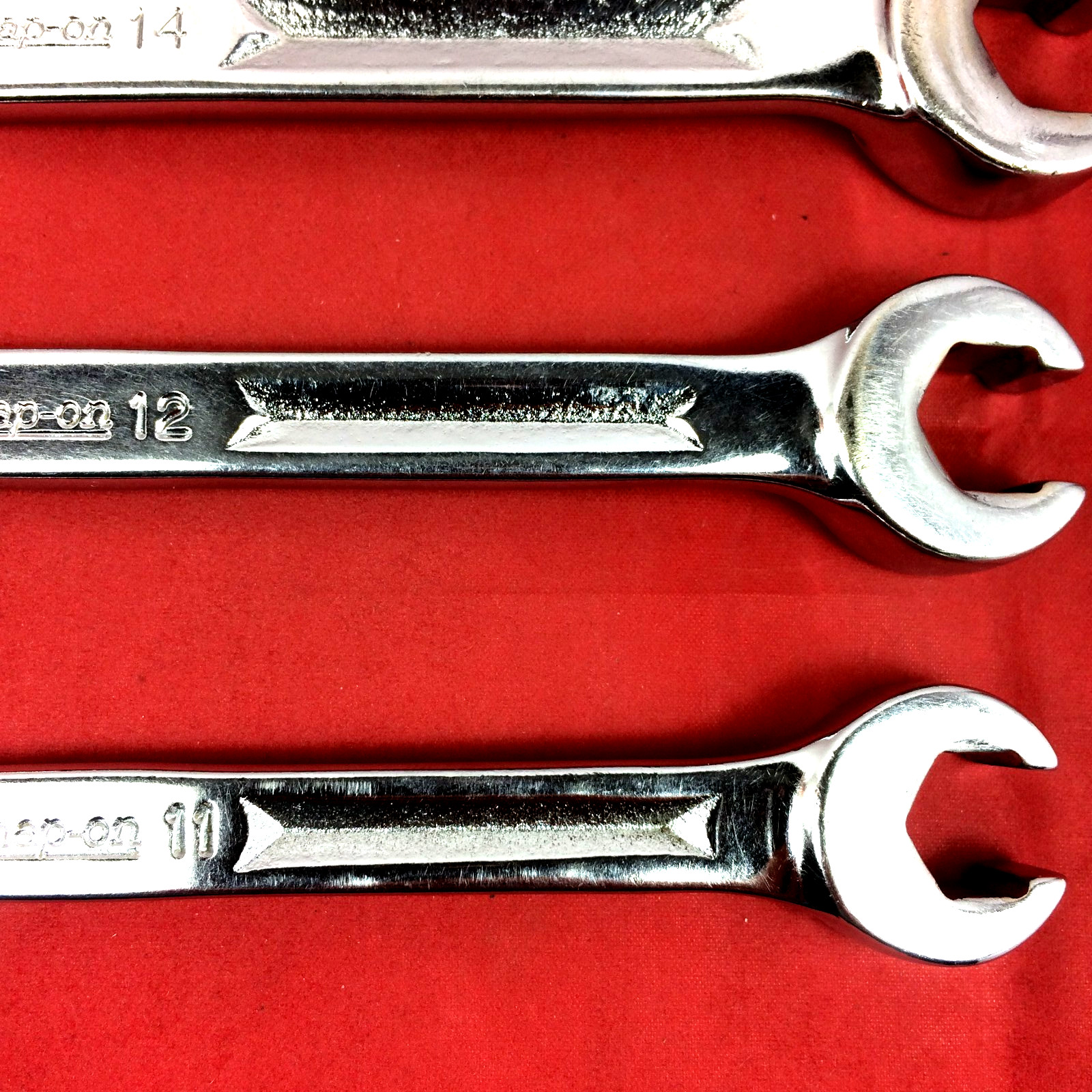 Snap-on 9mm-21mm RXM605 Metric Double End Flare Nut Line Wrench Set