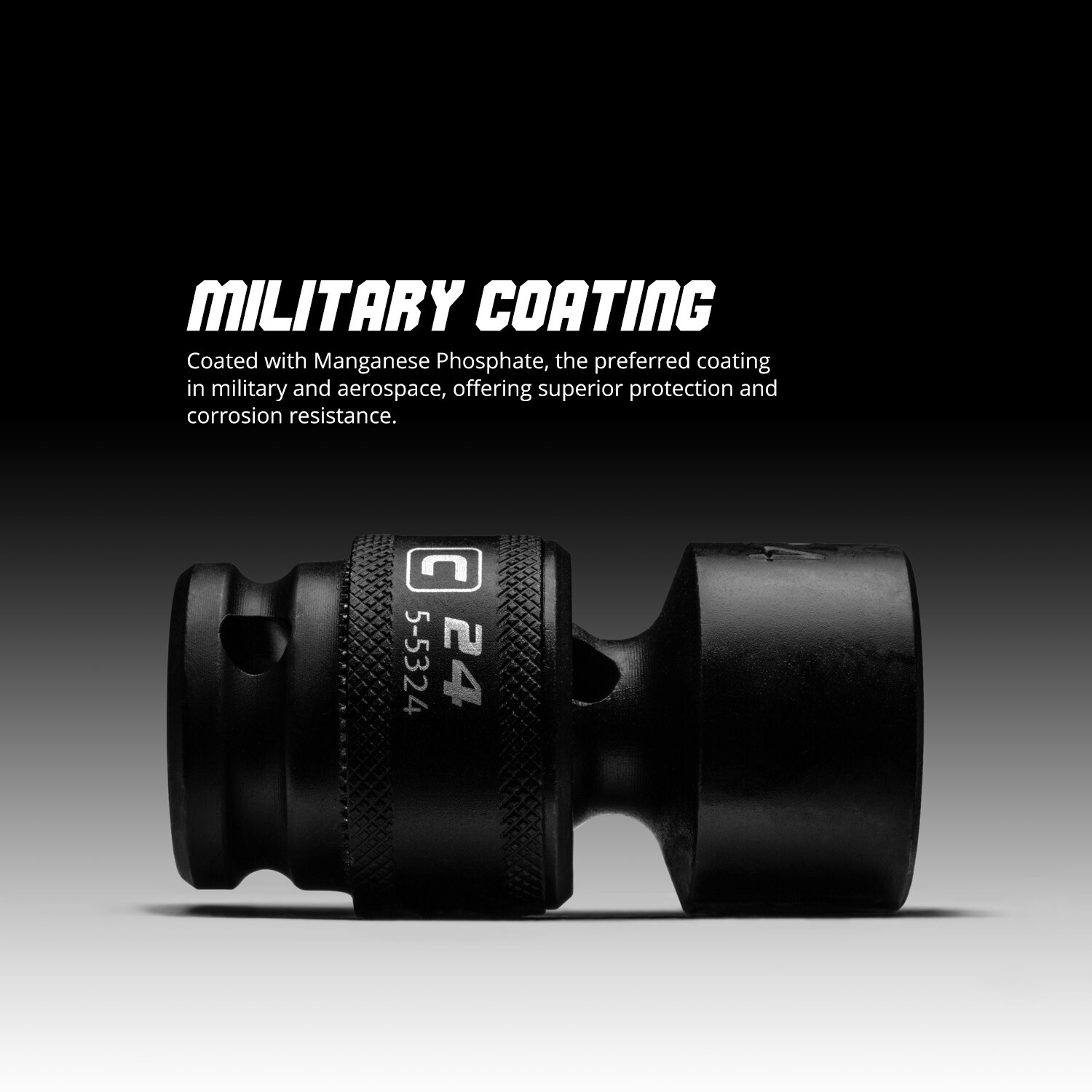Capri Tools Universal Impact Socket, 1/2 in. Drive, 6-Point, Metric 13 to 24 mm