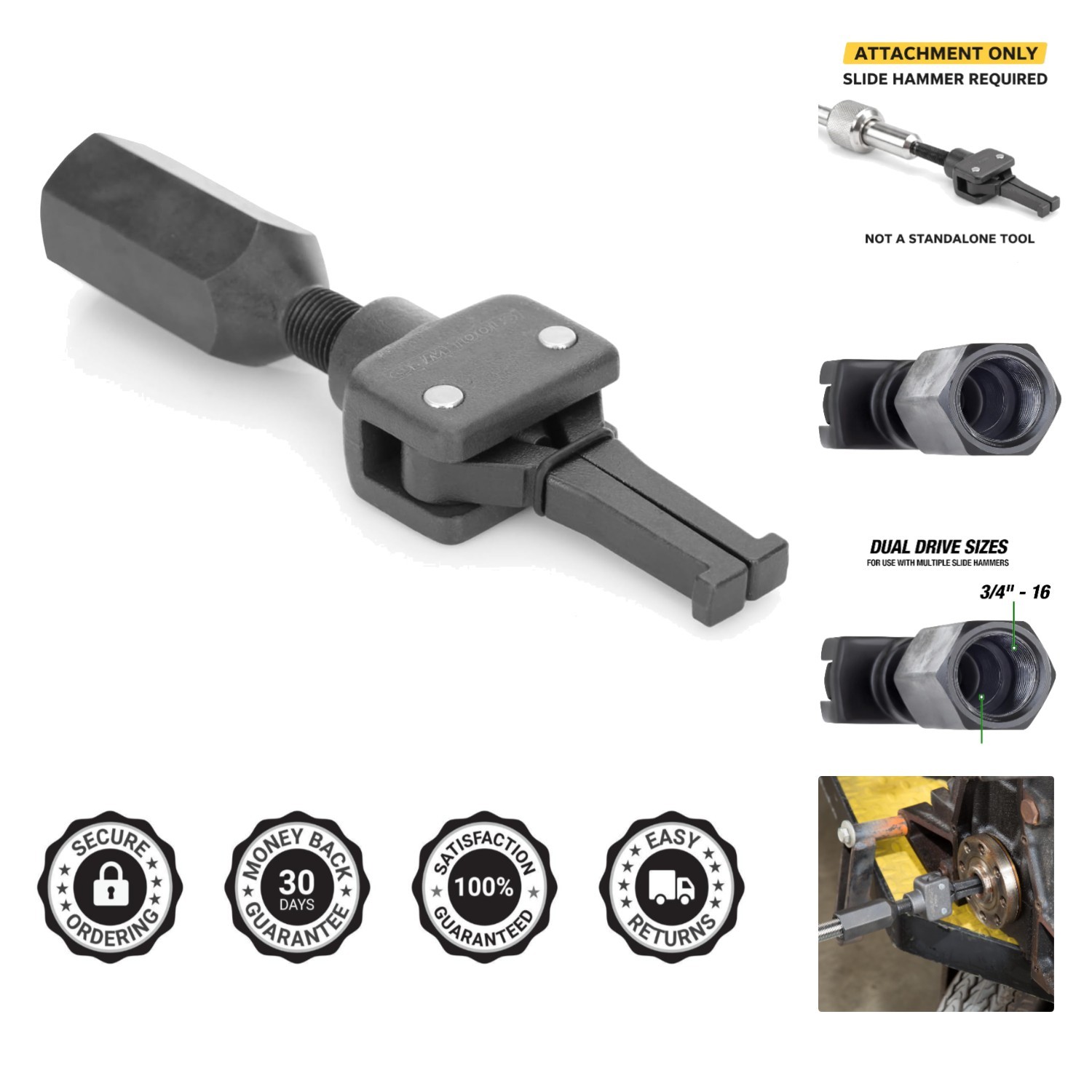 Durable 2-Jaw Pilot Bearing Puller – Fits 5/8 and 3/4 Rods Compatible with 27033