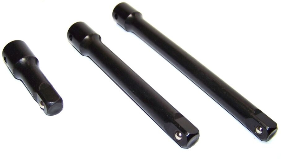 3 pcs 3/8″ Drive Power Air Impact Extension Bar Set 3″, 6″, 8″ Long Reach Tools