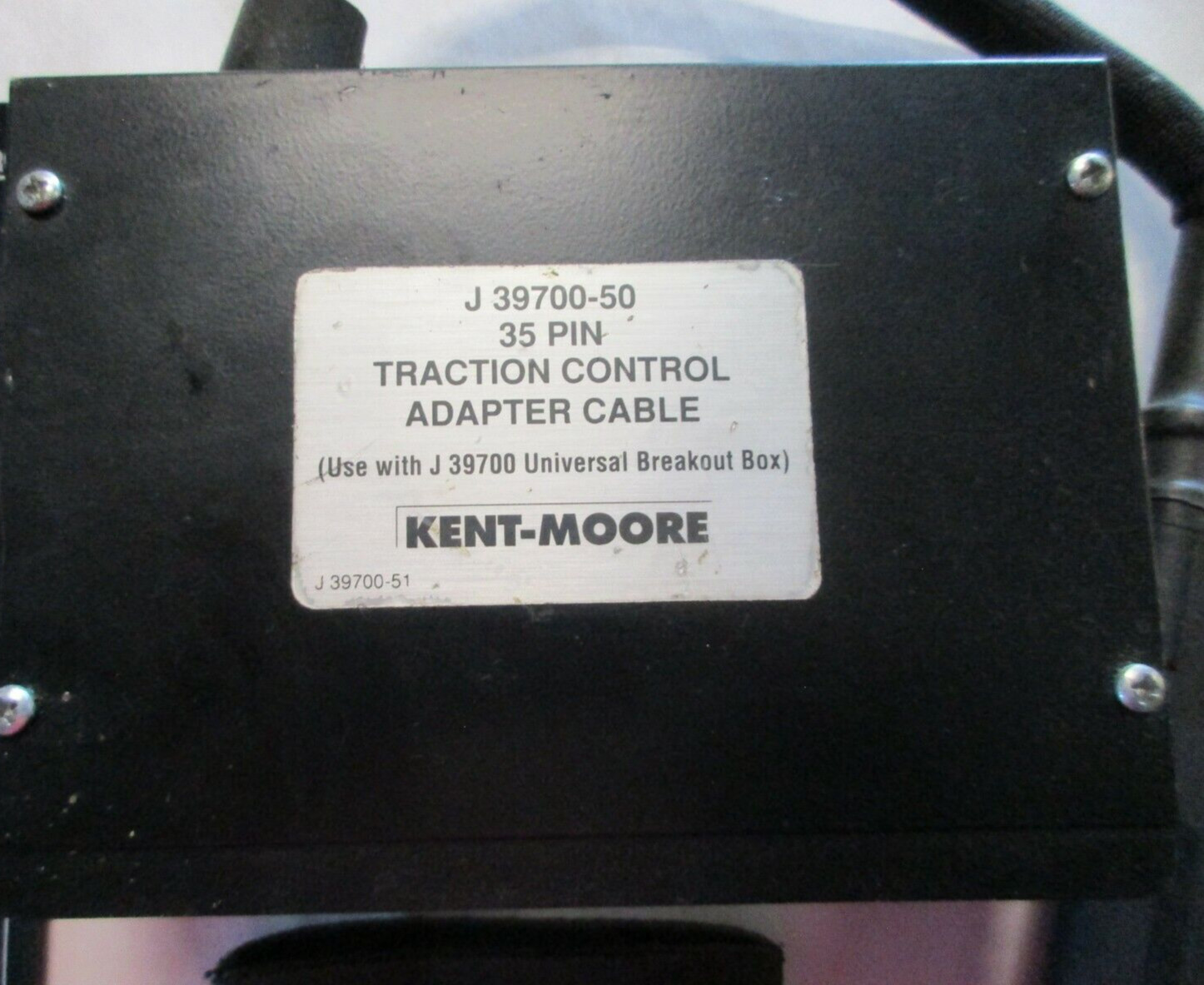 KENT MOORE TOOL J-39700-50 PIN TRACTION CONTROL ADAPTER CABLE & OVERLAY