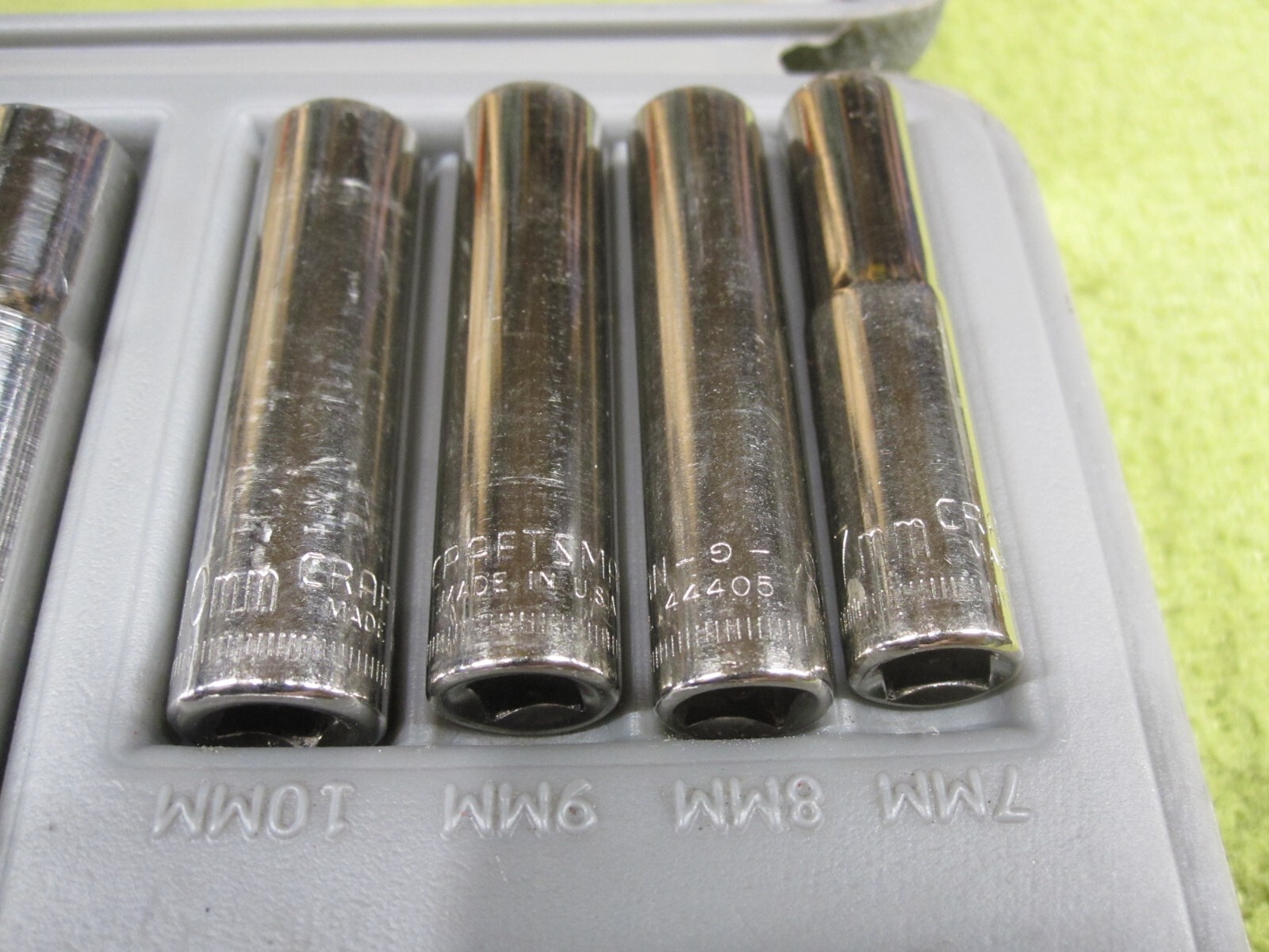 Vintage Craftsman 3/8″ Drive 24pc SAE 6pt Socket Ratchet Set 34821 Made in USA