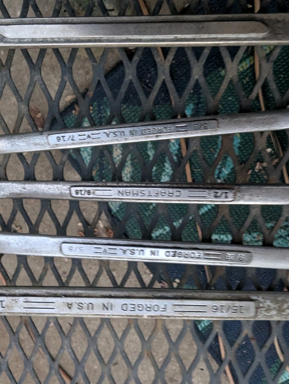 Set of 4 Craftsman & 1 Herbrand Box Wrenches SAE