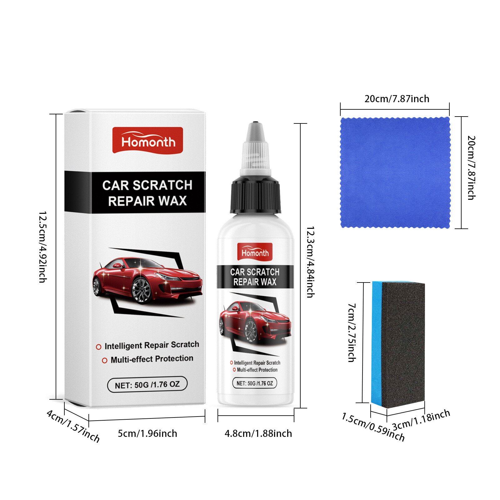 3X Auto Car Scratch Remover Kit for Scratches Repair Wax Ultimate Paint Restorer