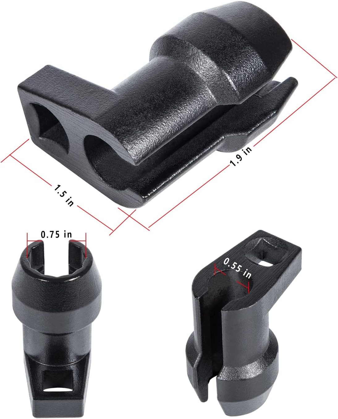 Fuel Injector Line Socket Set 12 Point Flare Nut For Ford Powerstroke 6.7 Diesel