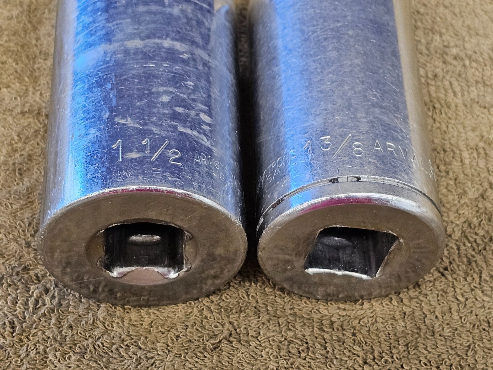 2 Armstrong Socket 1-1/2″ 13-348 1-3/8″ 1244 Deep Well Sae 3/4 Drive Automotive