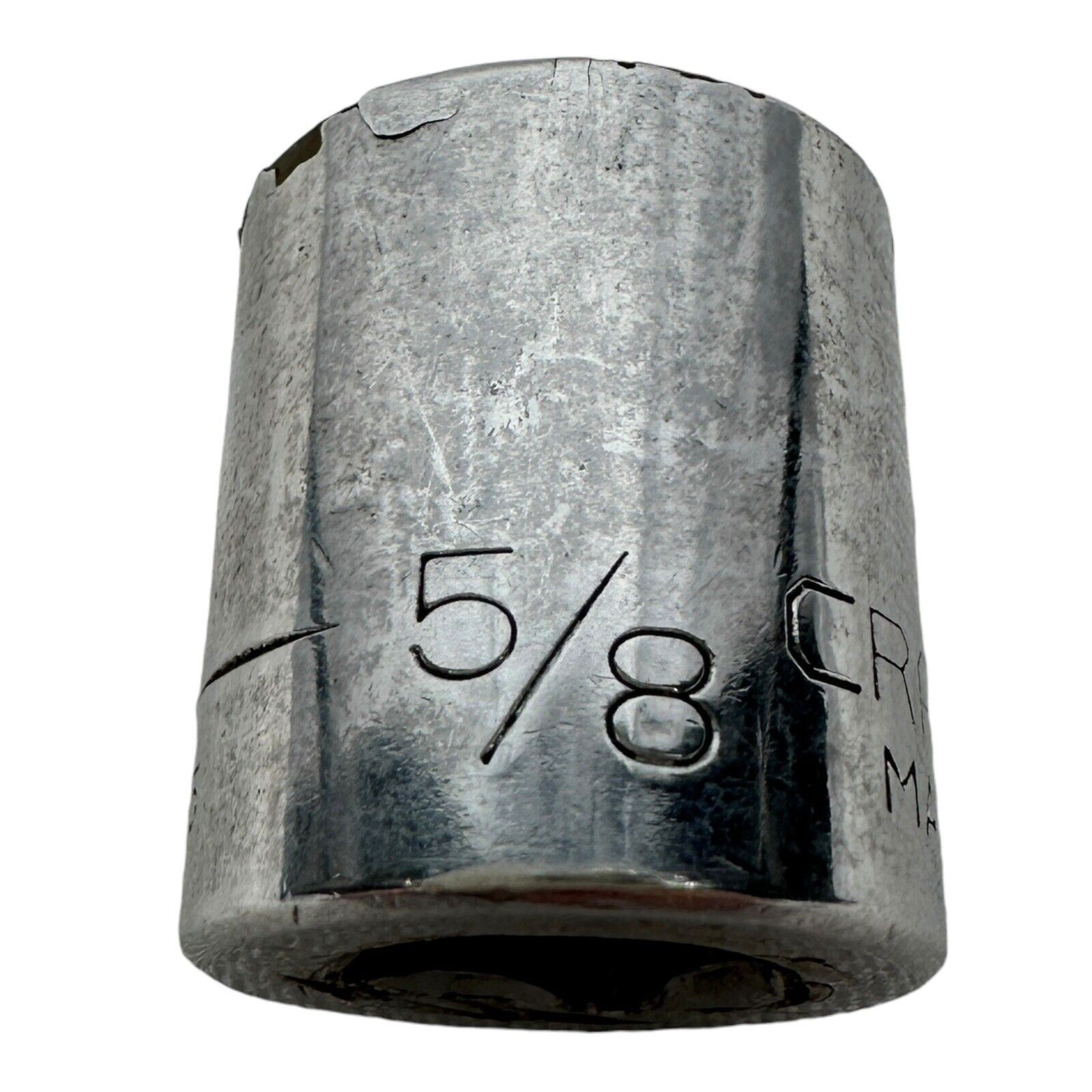 Vintage Craftsman 5/8 Socket Tool Round Steel Metal 43005