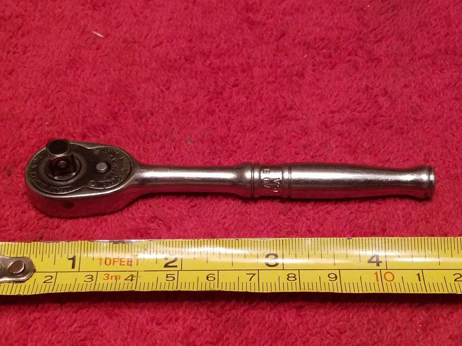 Snap On Tools 1/4″ Drive TM70B Ratchet Vtg USA