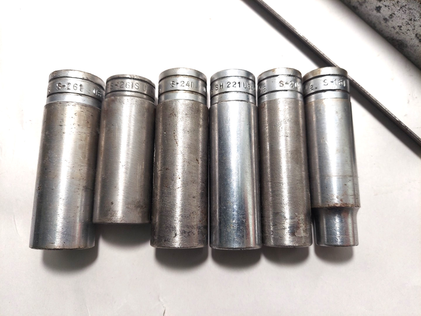 KTA-245 Snap-On + 7 Deep Socket Drive SET S-261 S-241 SH221 S-161 SFSM10 USA